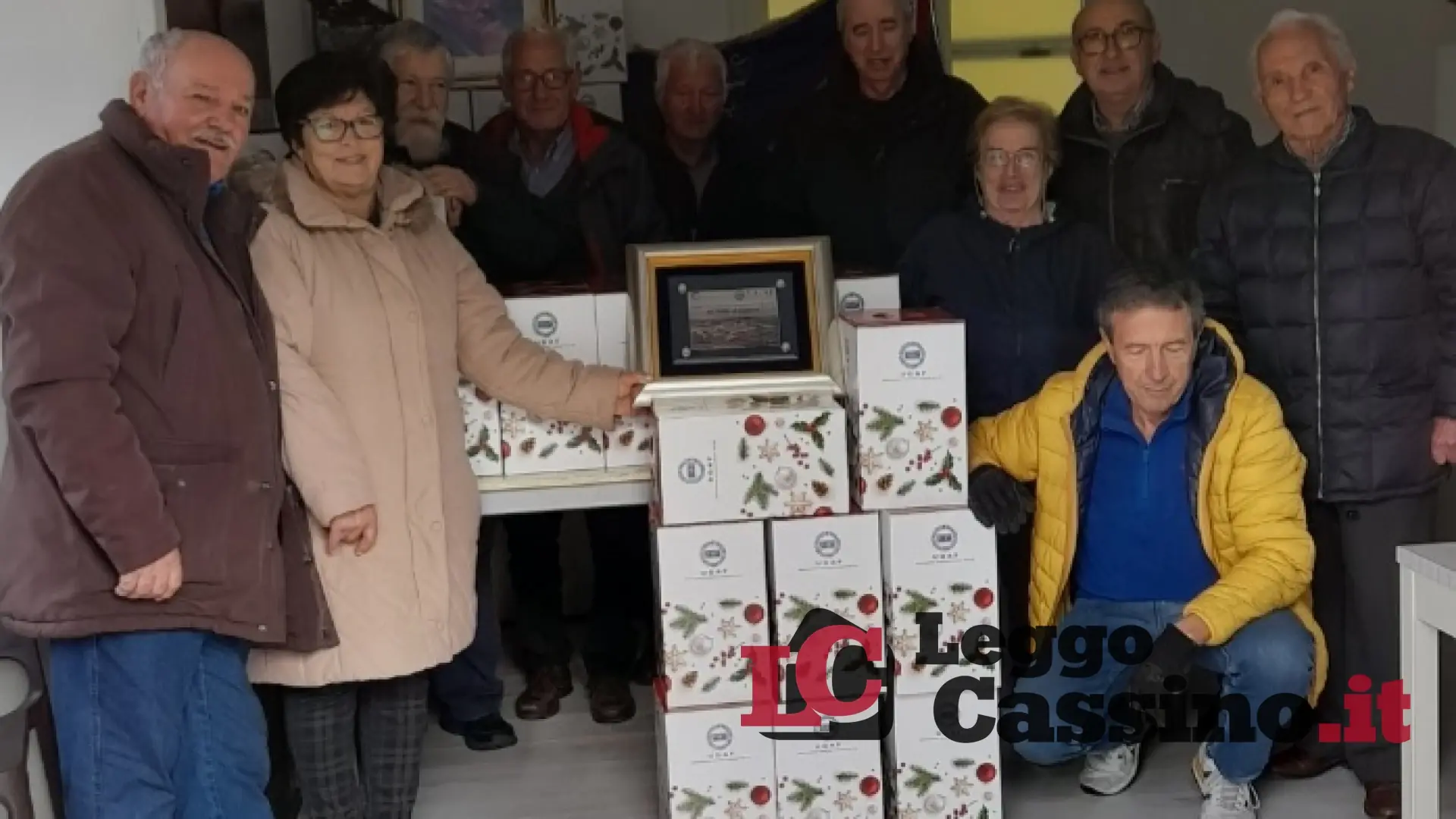L'Ugaf di Cassino ha consegnato il pacco natalizio ai soci