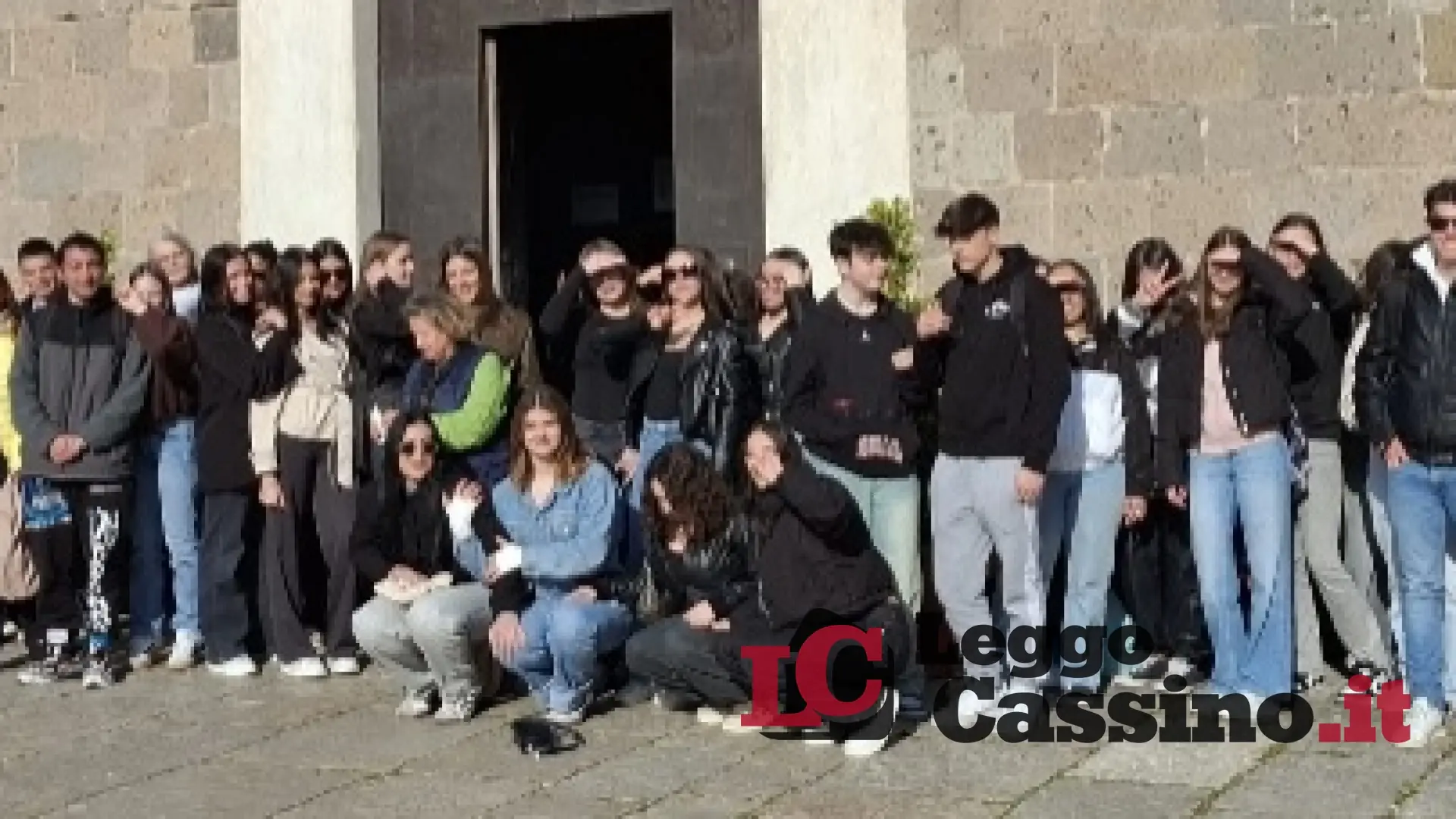 Gli studenti del Liceo Varrone di Cassino a Caserta
