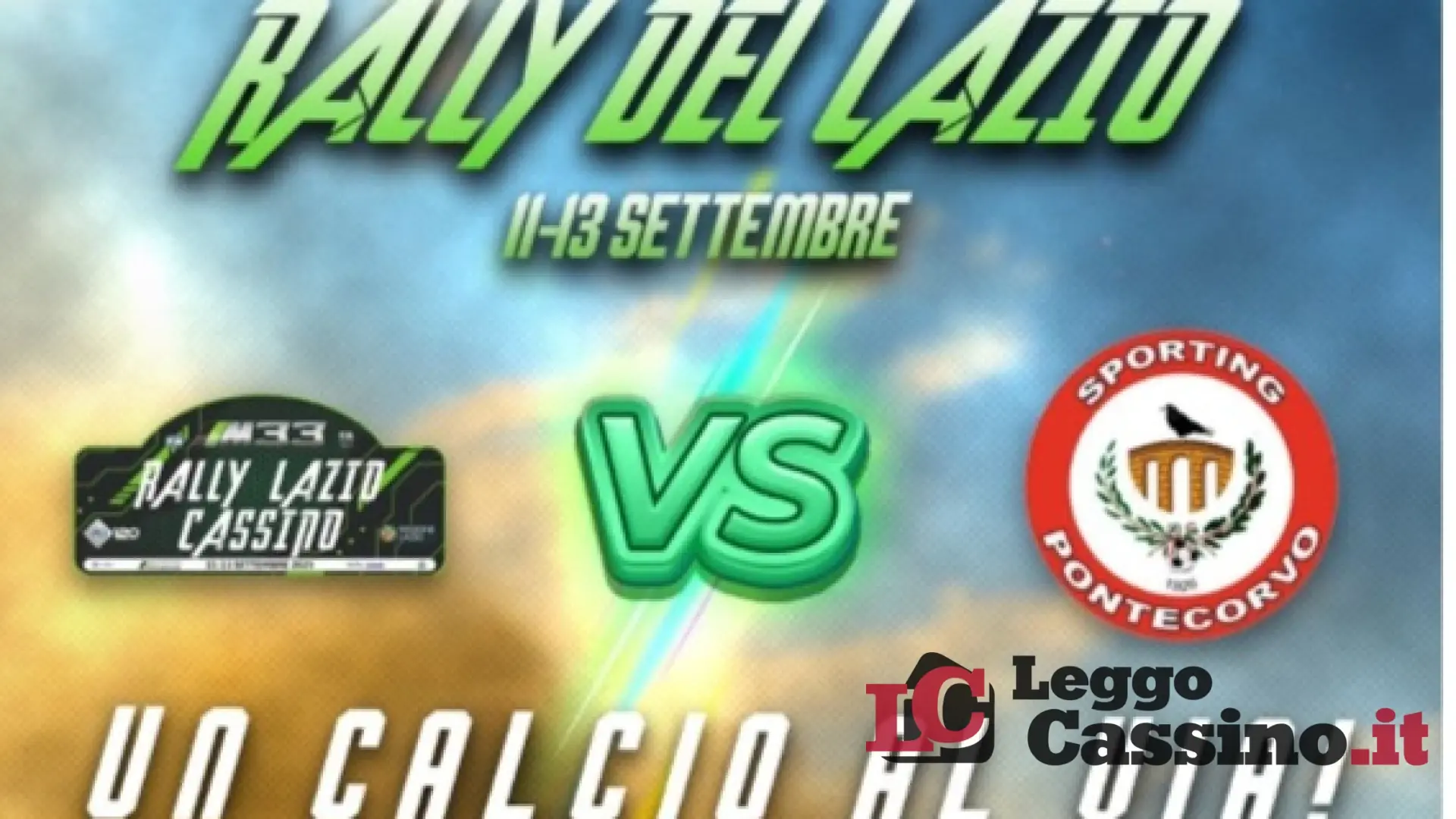 “Un calcio al via”: la partita dei piloti inaugura il Rally del Lazio Cassino 2025