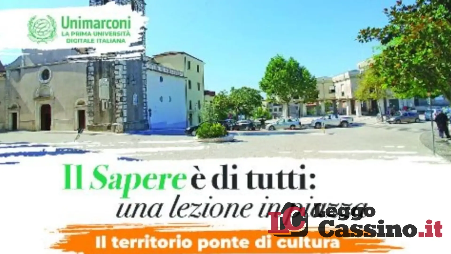 L'Università Marconi a Coreno Ausonio per "una lezione in piazza"