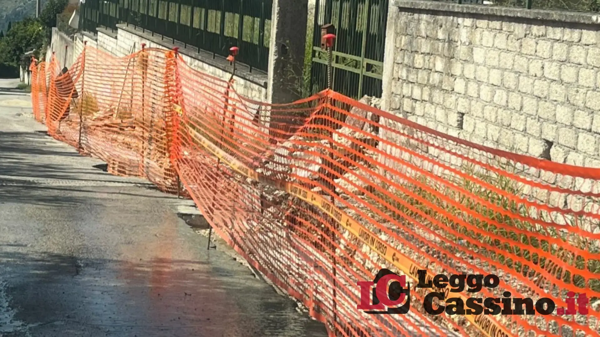 Frana a Cervaro: lavori fermi da anni in Via Canale Parola, residenti infuriati