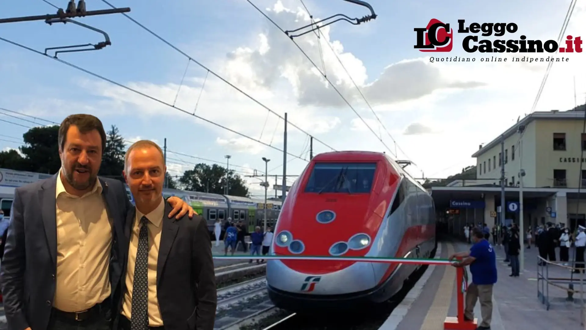 Cassino, Frecciarossa confermato anche per il 2026. Ciacciarelli ringrazia Rocca e Salvini
