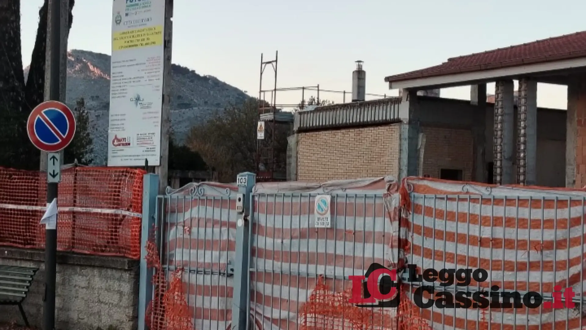 Cervaro, scuola di Porchio - Macerine: cantiere ancora fermo