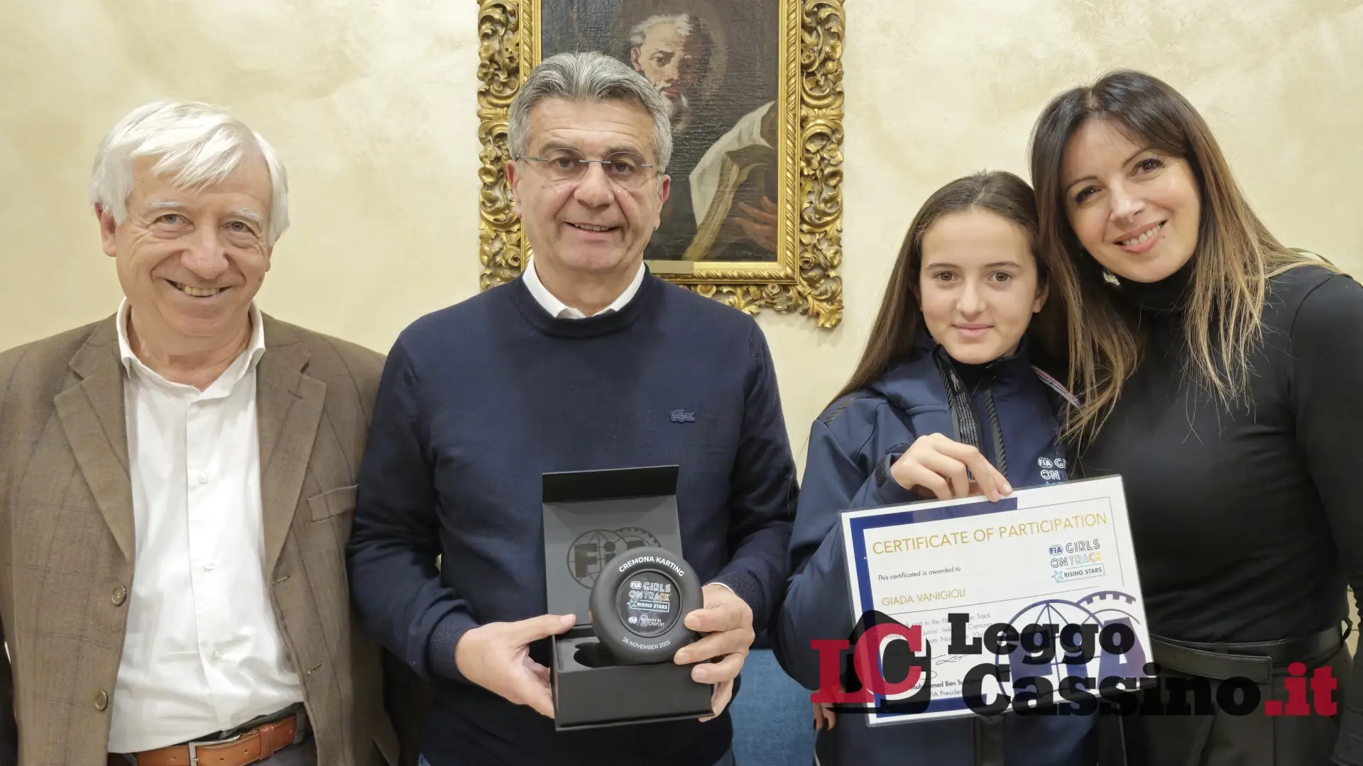 Cassino celebra la sua stella: Giada Vanigioli ricevuta in Municipio dopo l'esperienza mondiale
