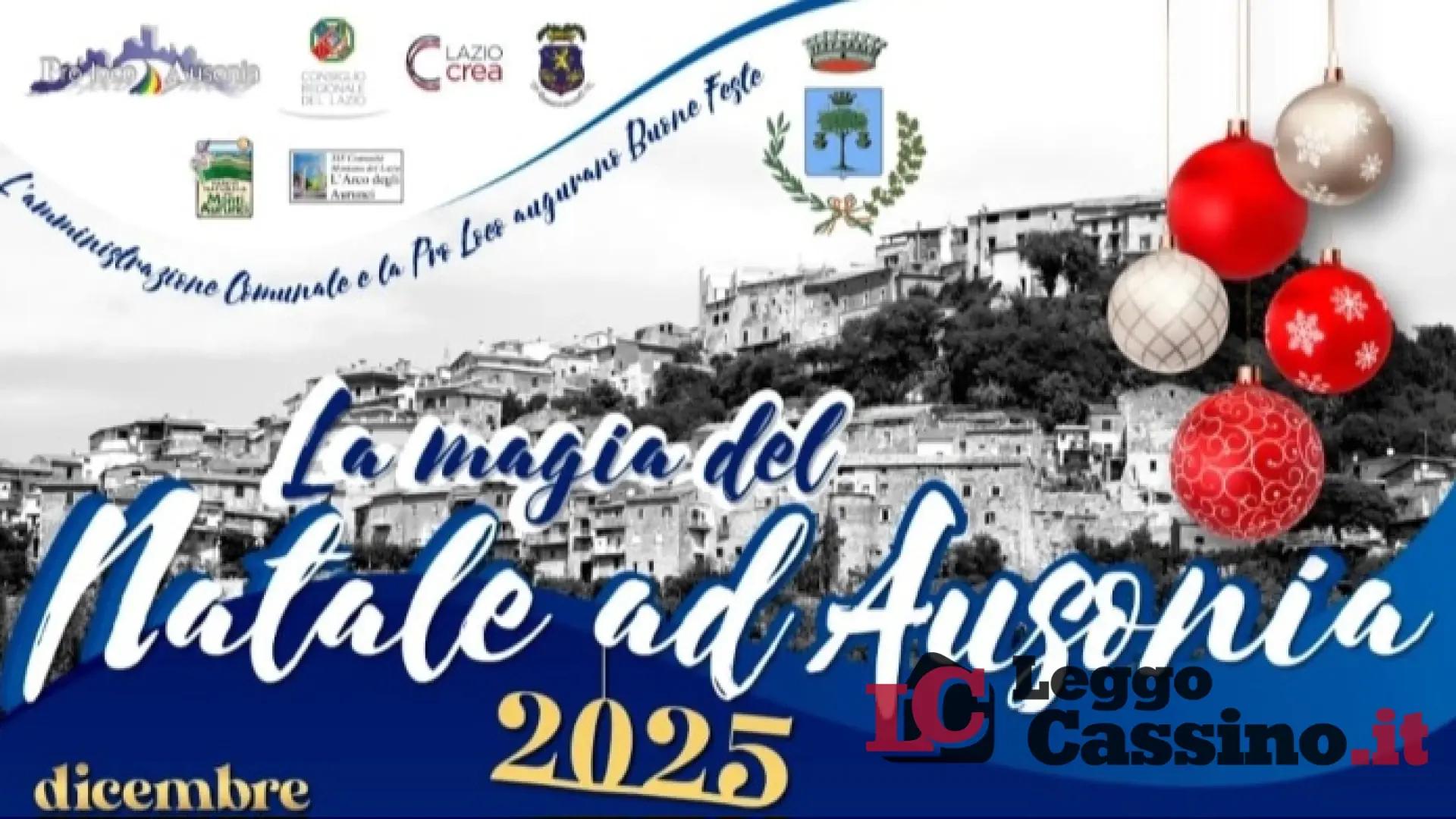 Ausonia, si accende di Natale. Presentato il calendario degli eventi 2025