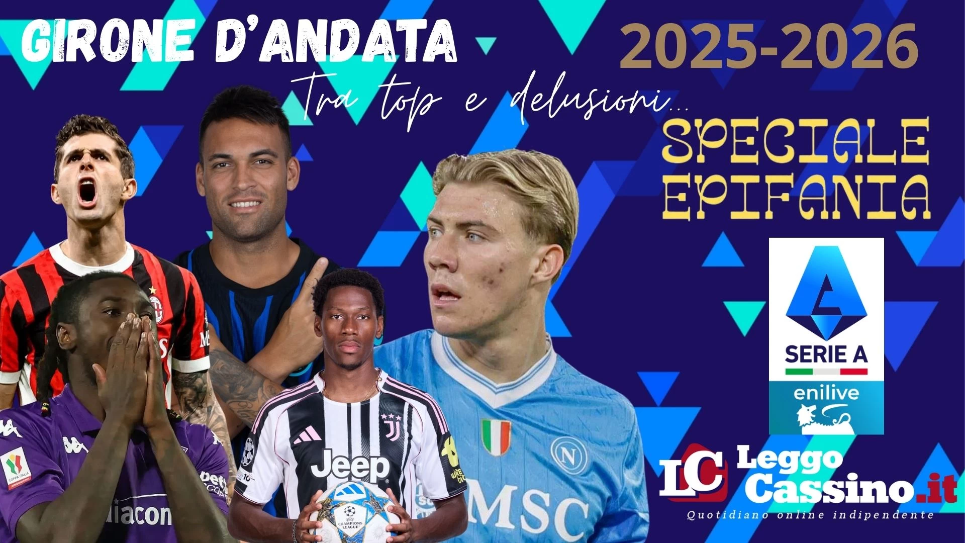 La calza della Serie A: la befana porta caramelle a Milano e Napoli, solo carbone a Firenze