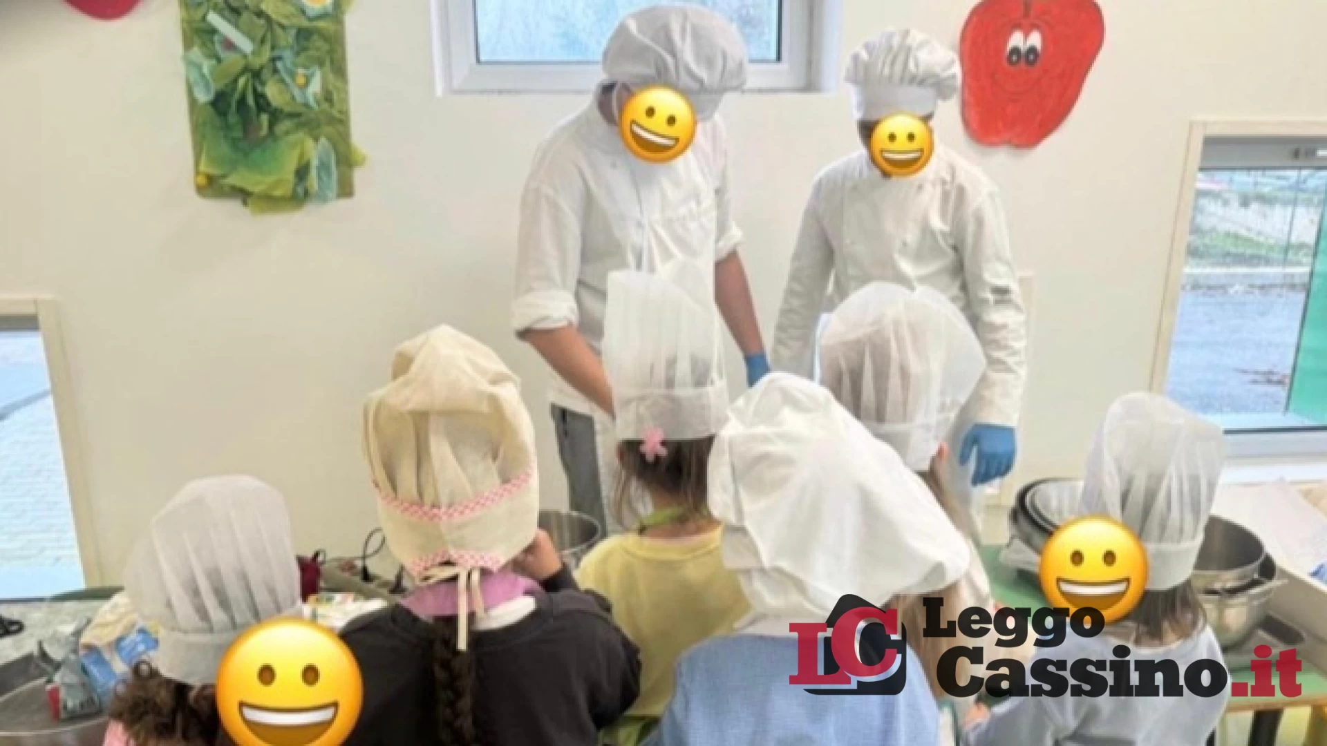 I piccoli di via Arno insieme ai grandi dell'Alberghiero "in cucina"