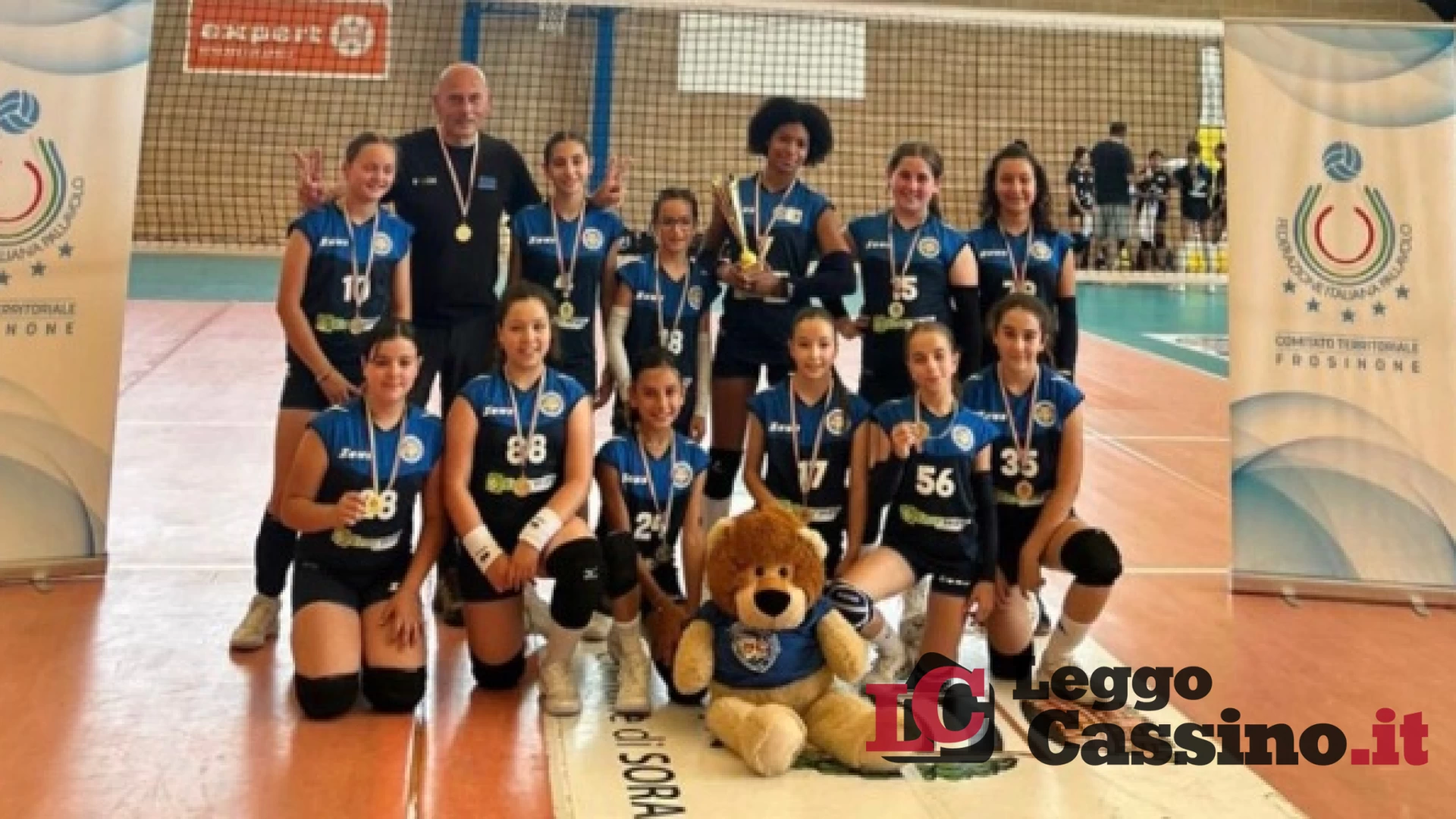 Le atlete del CUS Cassino Atina Volley Campionesse provinciali Under 12
