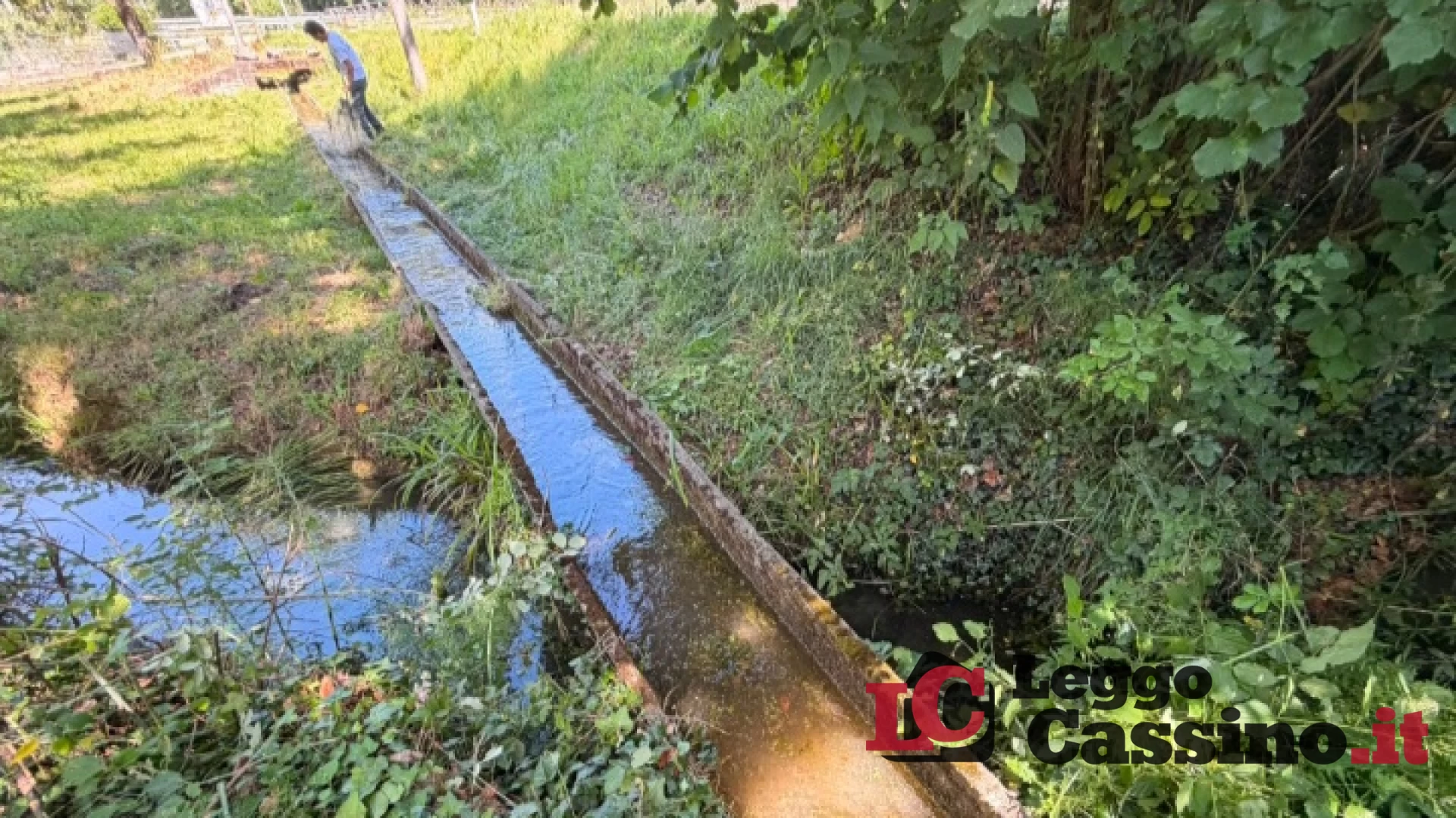 Anbi Lazio: avanti le manutenzioni del Consorzio di Bonifica Conca di Sora, lavori su fossi e canali tra Isola del Liri e Arpino