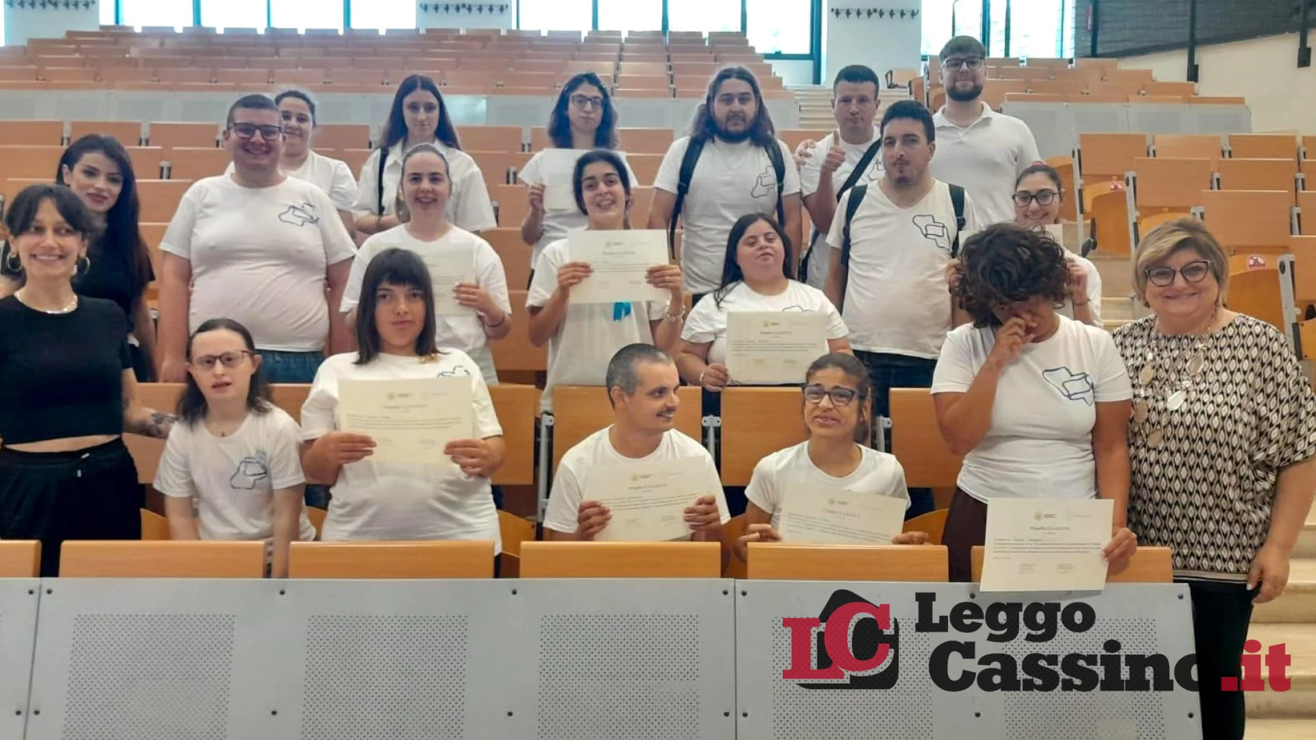 Unicas, consegnati gli attestati del Progetto Q.U.A.D.R.O.: inclusione e formazione per studenti con disabilità