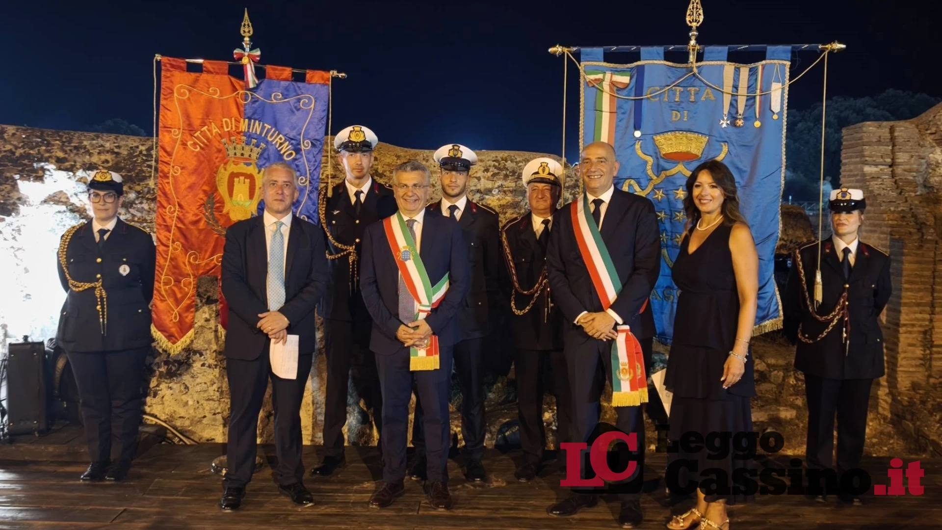 Gemellaggio tra Minturno e Cassino: celebrata al Teatro Romano di Minturnae l’unione delle due Città
