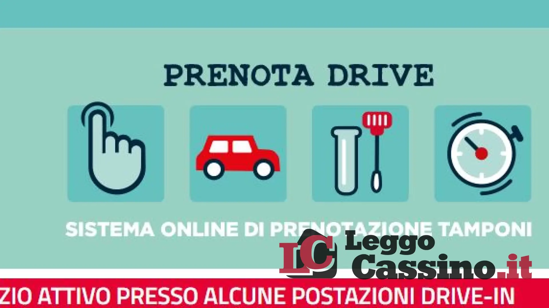Covid, ora a Cassino si può prenotare il tampone al "drive"