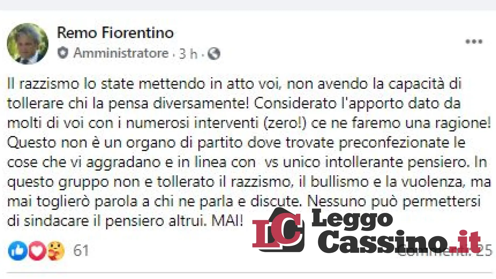 "Caro sindaco di Cassino": l'abbandono, le reazioni e il 'giallo' del Pd