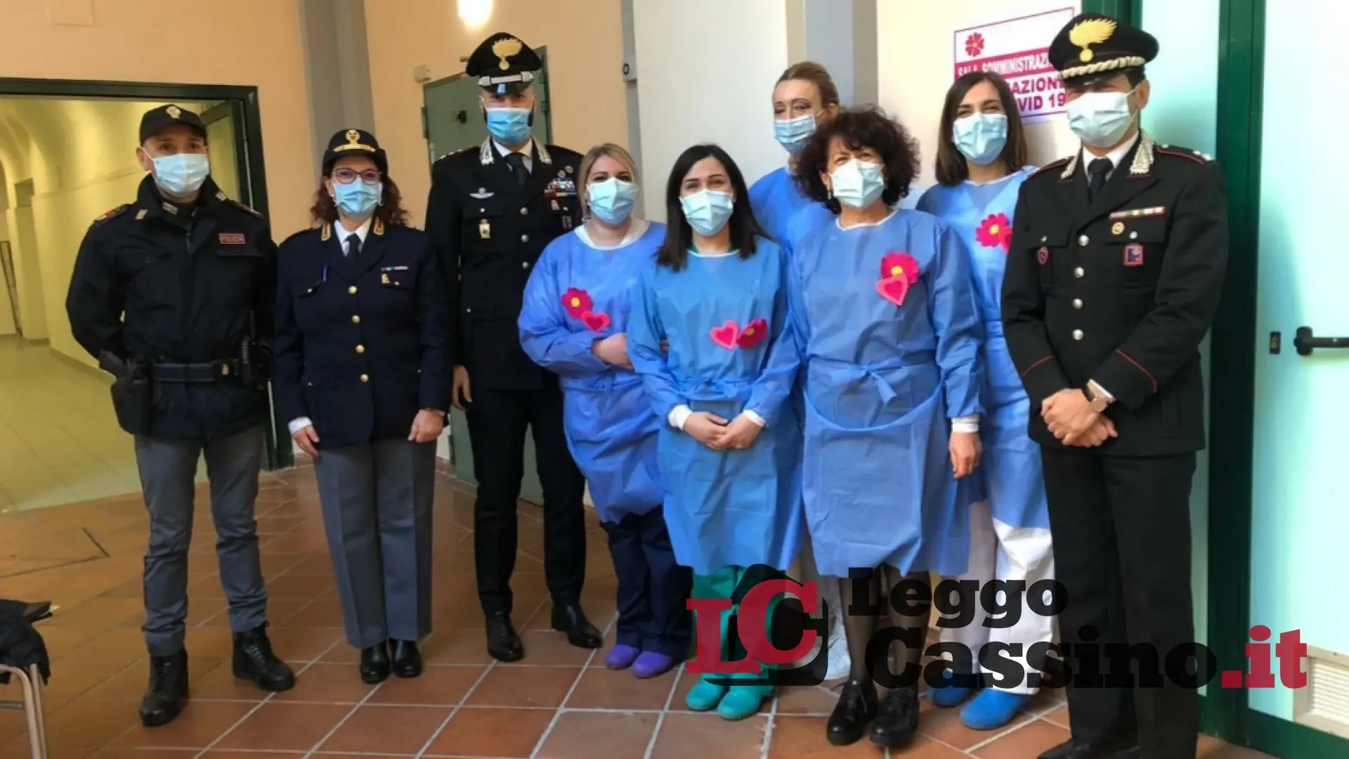 Al via i vaccini alle forze dell'ordine