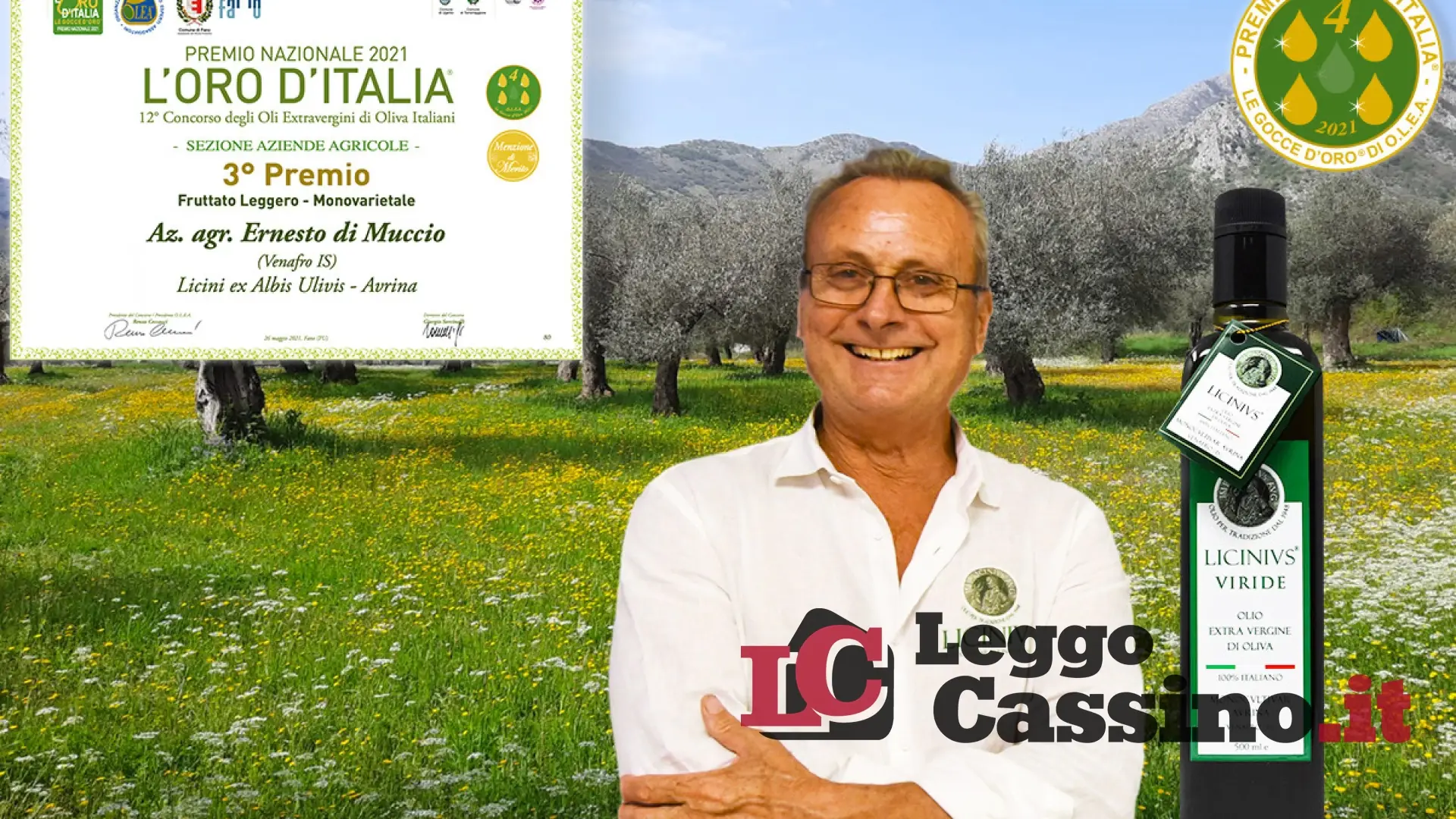 Olio Evo Licinivs, Di Muccio sul podio nazionale