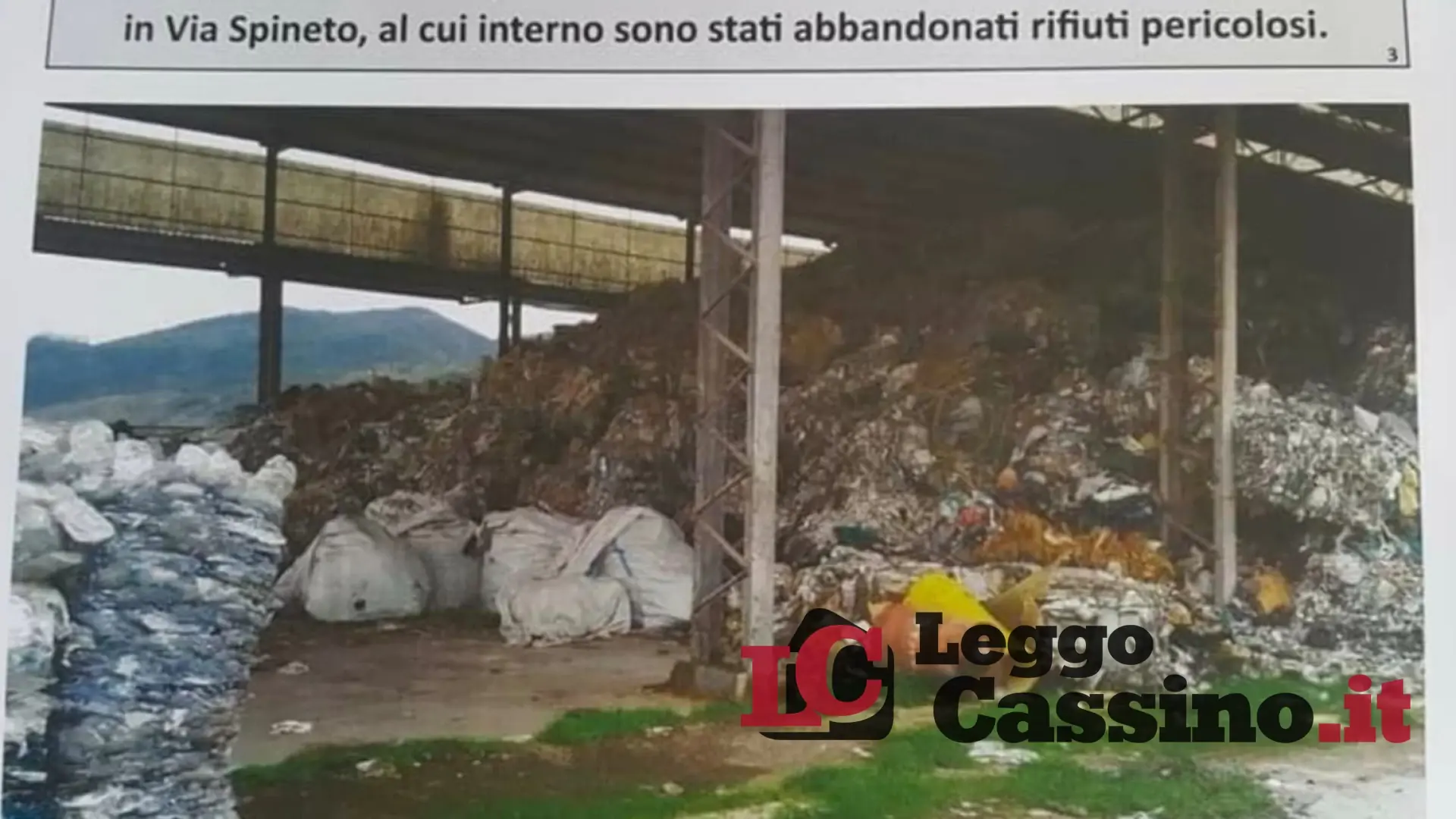 Al via la bonifica del sito inquinato in via Spineto