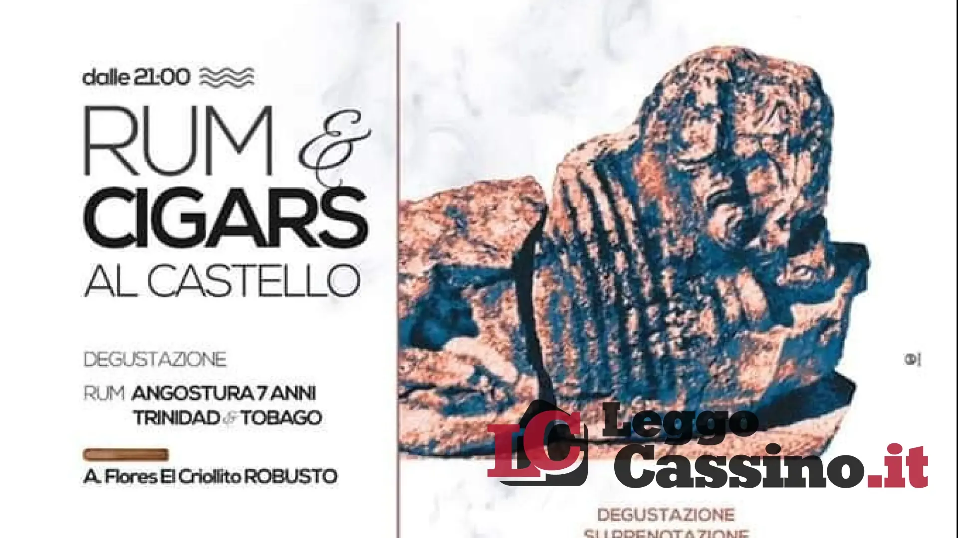 Rum e sigari al castello di Ausonia, si accende la polemica