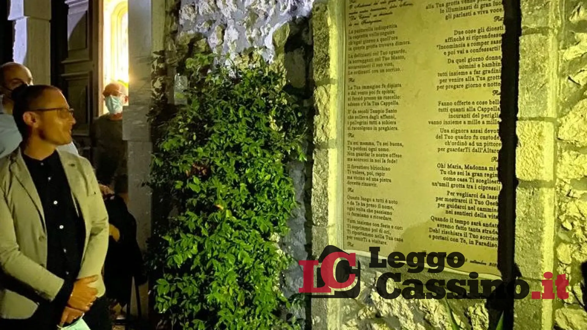 Cerimonia a Fontegreca per Giuseppe Montaquila