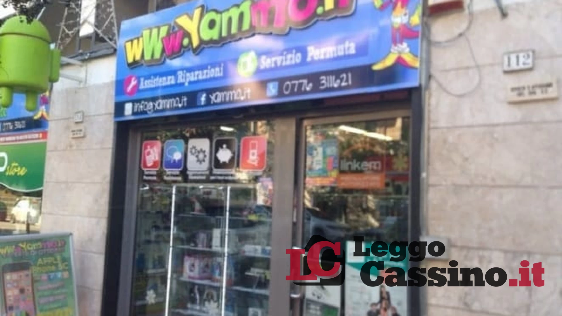 Cassino, furto nella notte al negozio "Yammo"