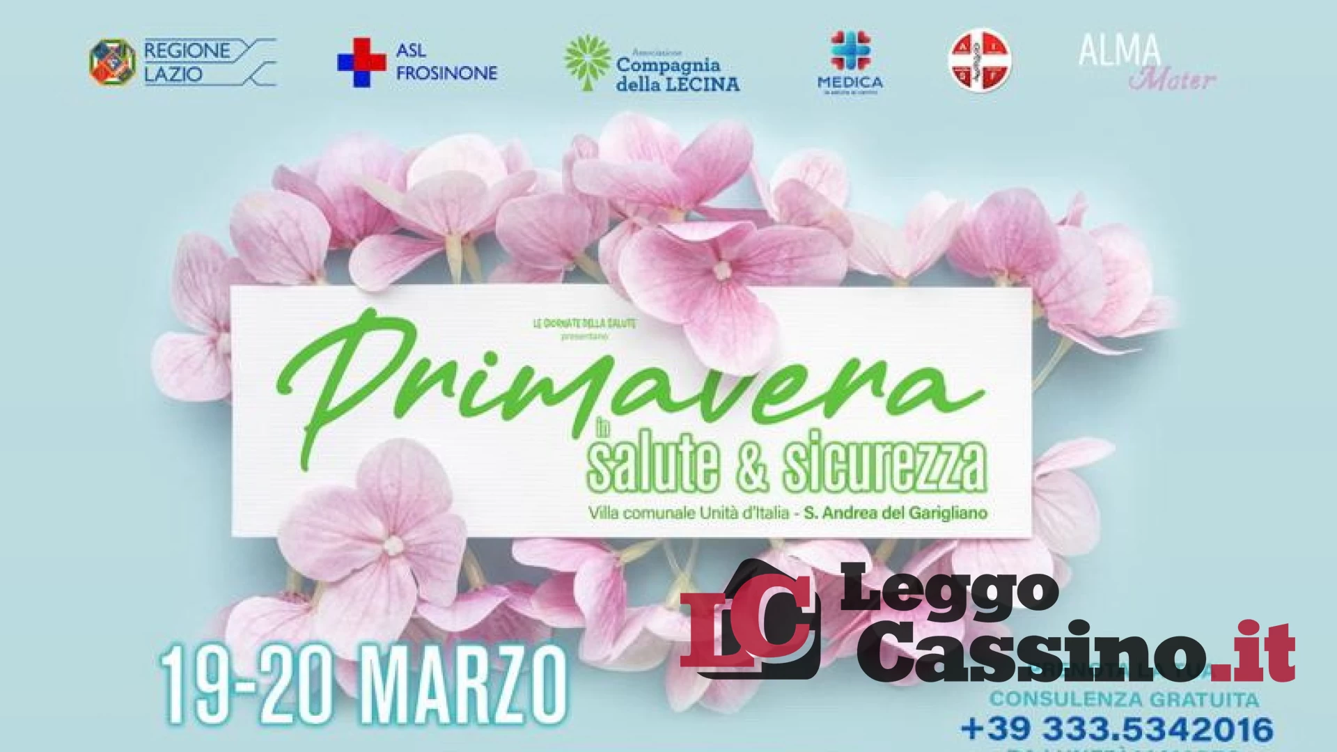 "Primavera in salute e sicurezza " a Sant'Andrea Del Garigliano