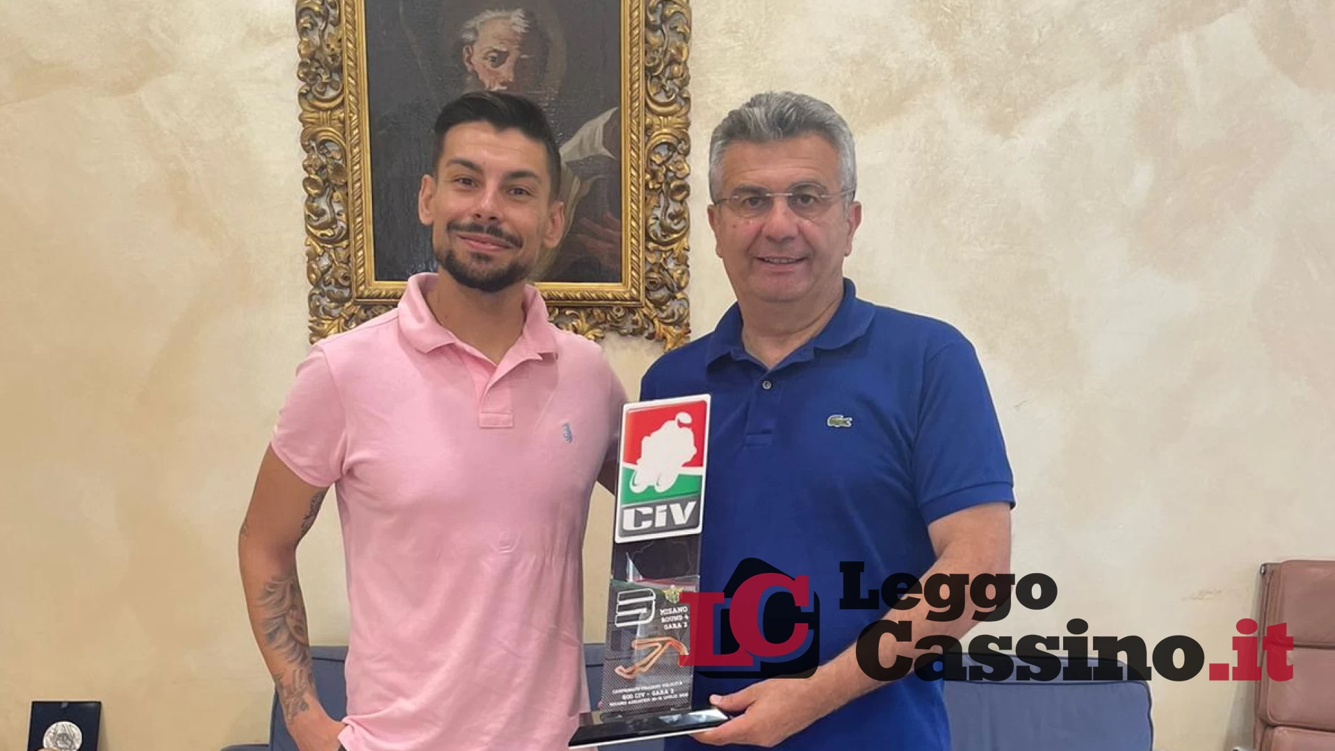 Armando Pontone corre verso il successo. L'omaggio del sindaco