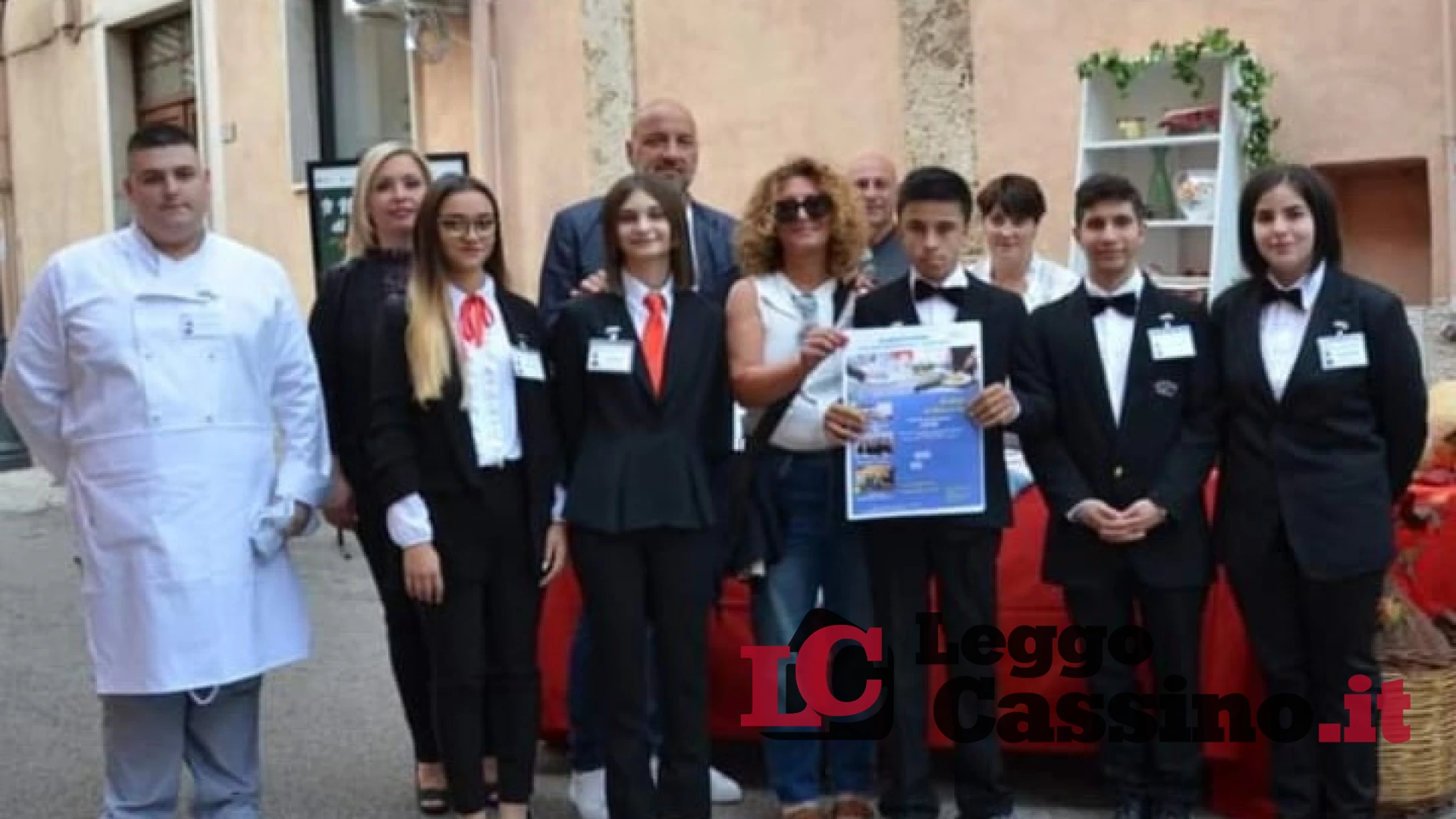 Gli studenti dell'IIS San Benedetto al Borgo Divino di Aquino