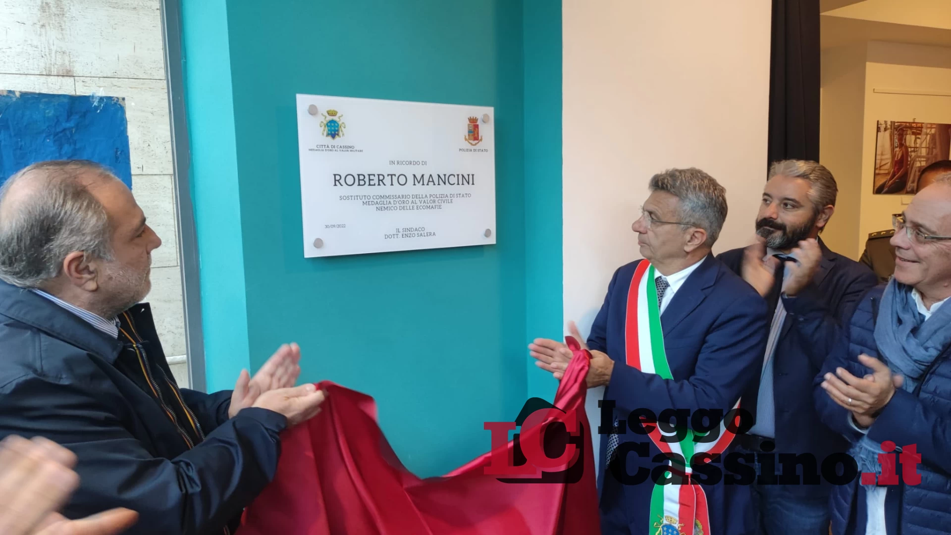 Cassino rende omaggio al poliziotto Roberto Mancini