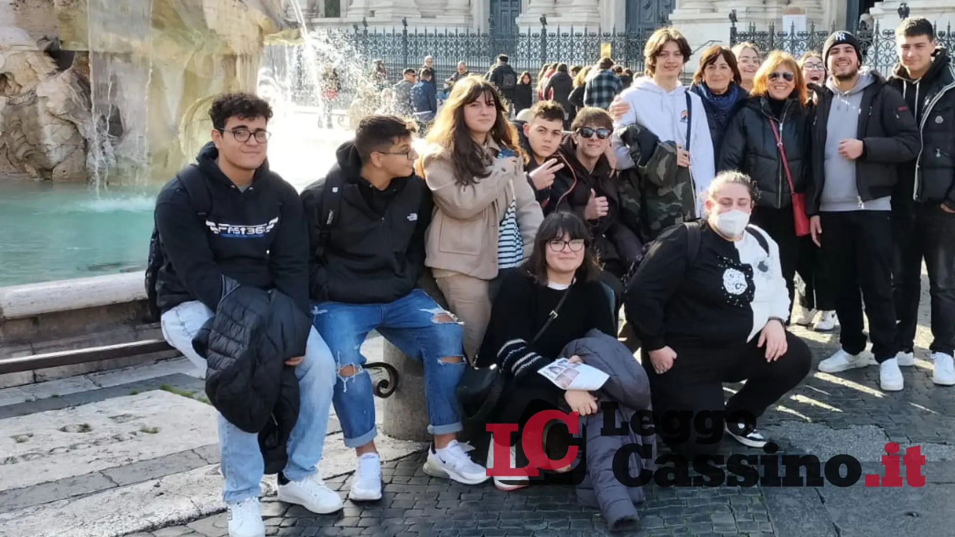 Gli studenti della classe 3^E dell'Istituto Alberghiero di Cassino a Roma