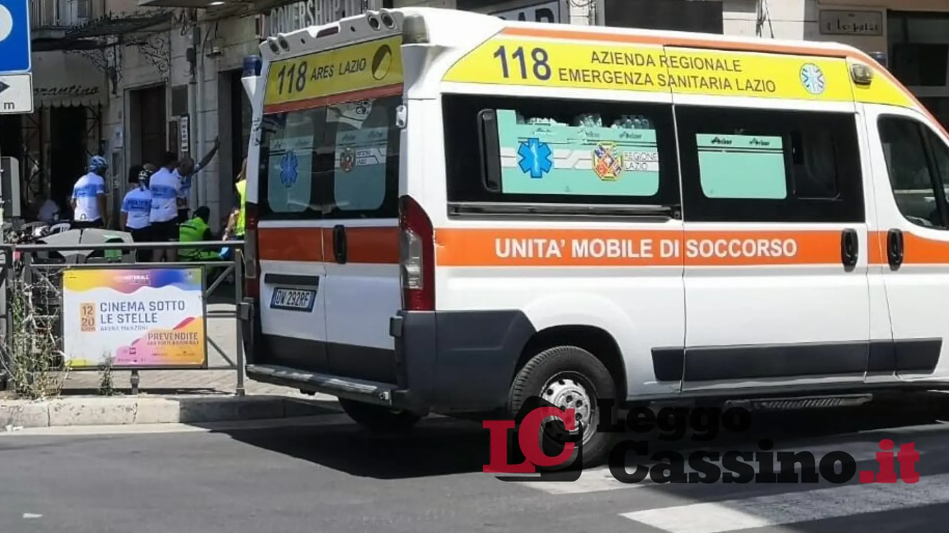 Accusa un malore in bici a Cassino, allertato il 118