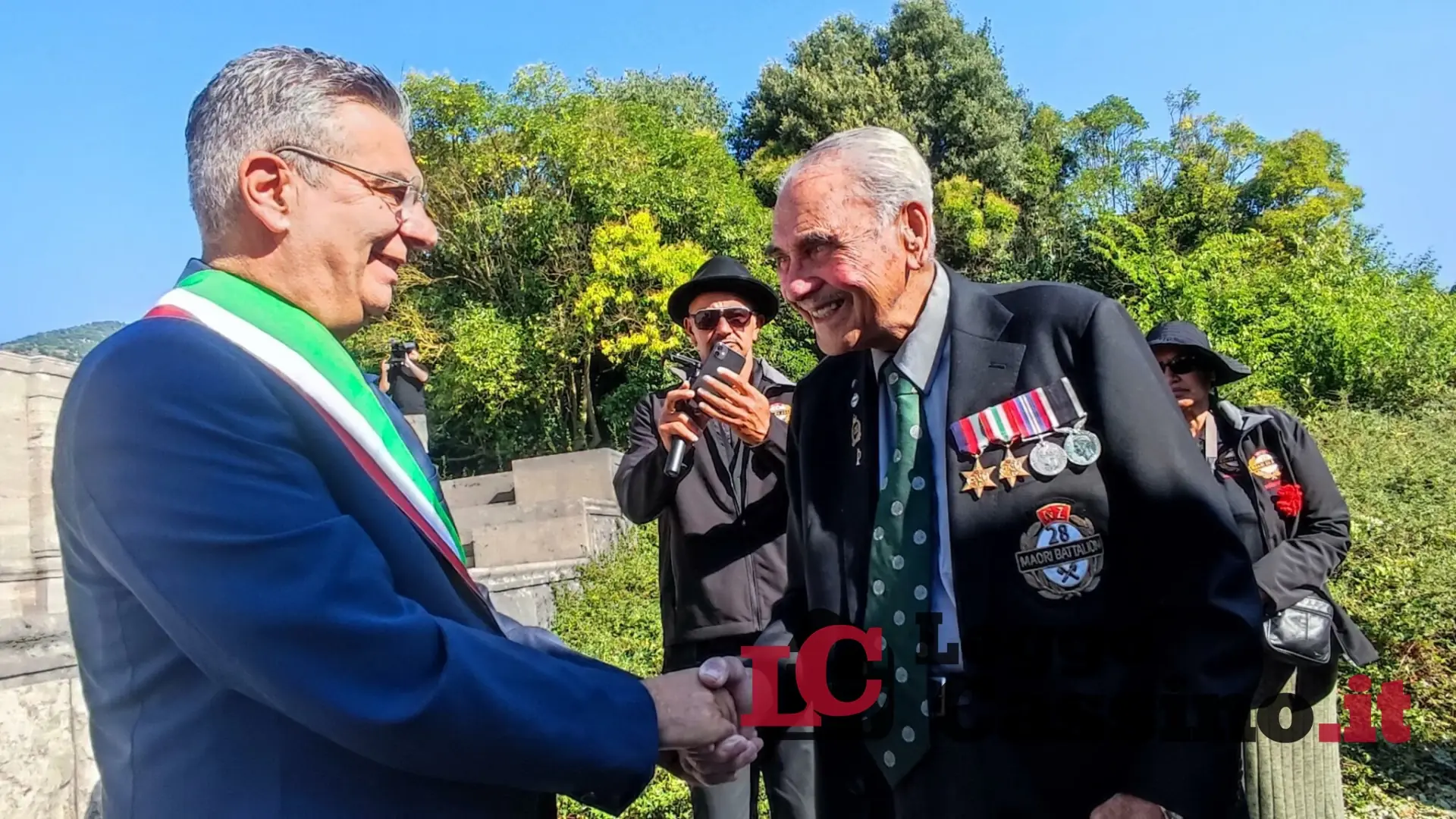 L’ultimo veterano del battaglione maori oggi a Cassino