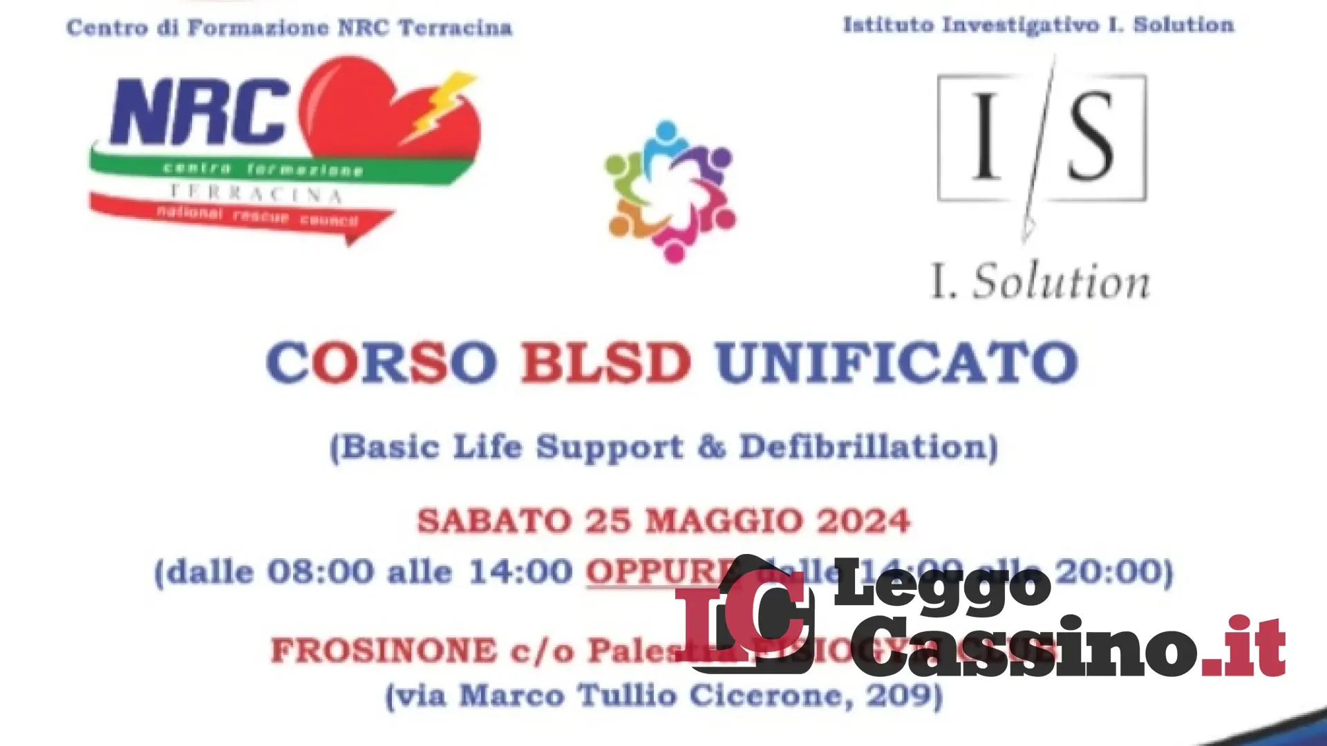 Il corso BLSD a Frosinone