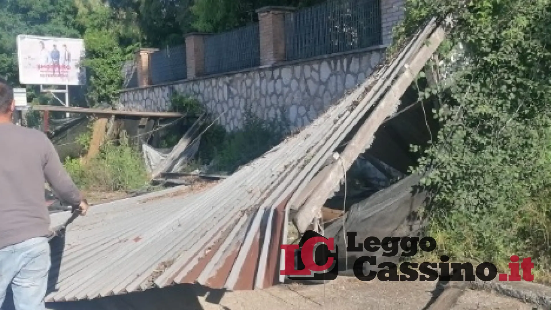 Smantellata la baracca del Colosseo a Cassino