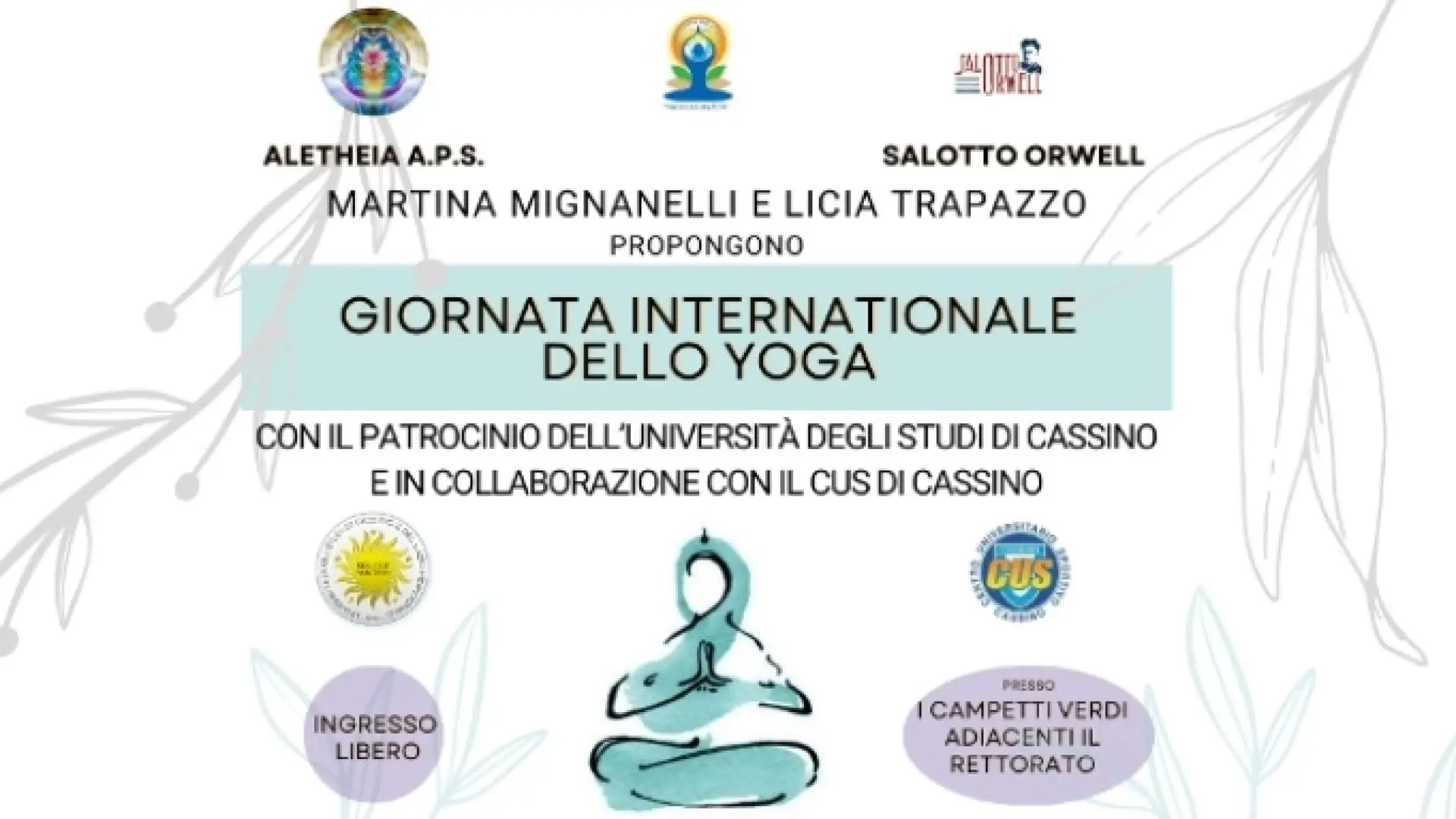Cassino celebra la giornata internazionale dello yoga