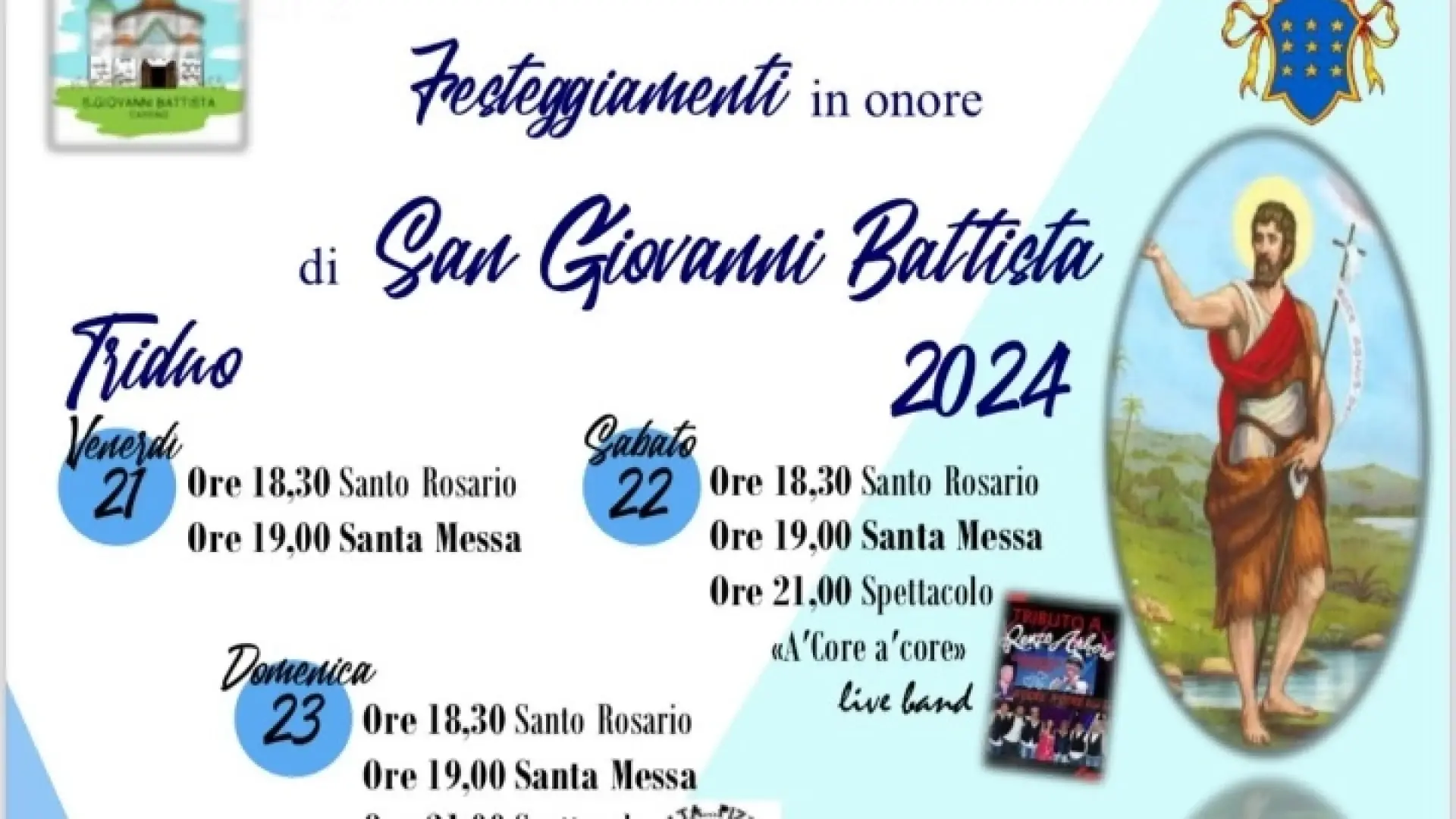 Iniziano questa sera i festeggiamenti di S. Giovanni a Cassino