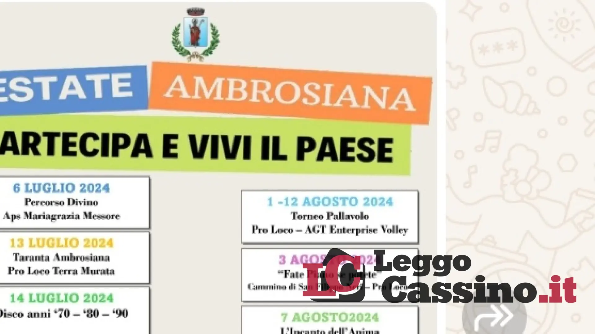 Ecco l'Estate Ambrosiana