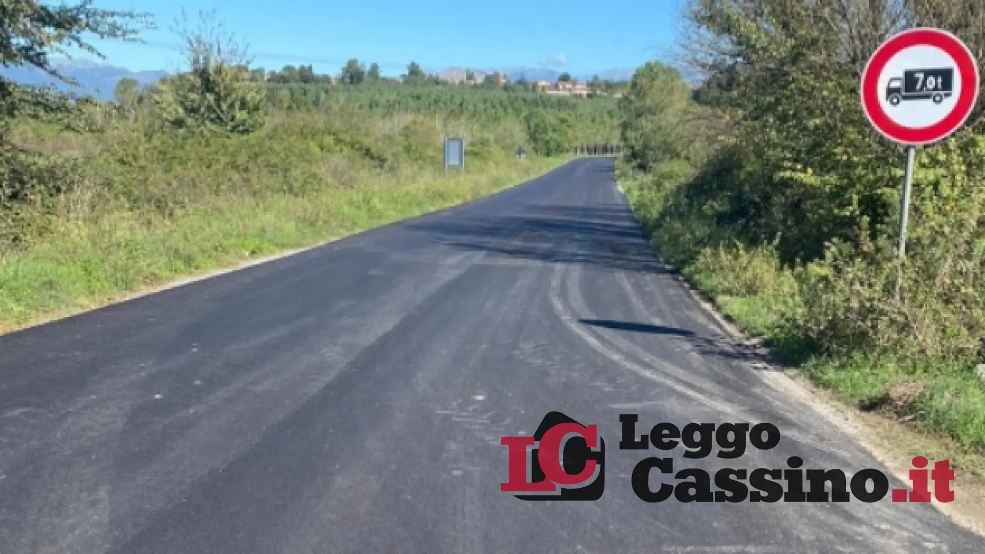 La Provincia di Frosinone ha eseguito i lavori di bitumazione sulla Strada Provinciale n. 77 ‘Dei Santi’