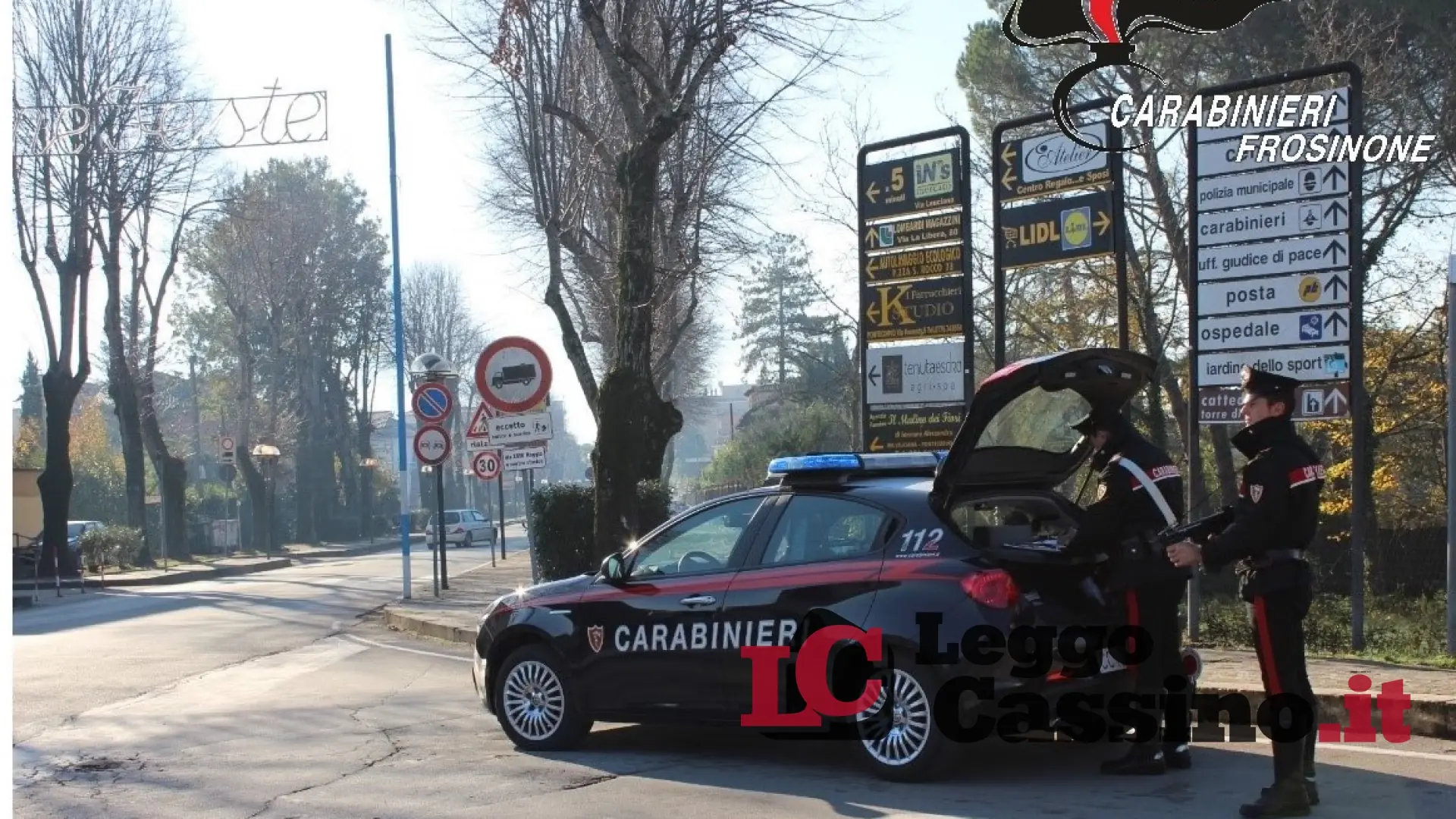 Roccasecca, un uomo di 38 anni finisce in carcere
