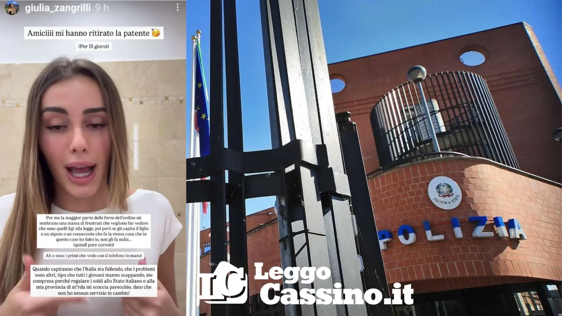 Guida con il cellulare, viene multata e insulta gli agenti: influencer nei guai
