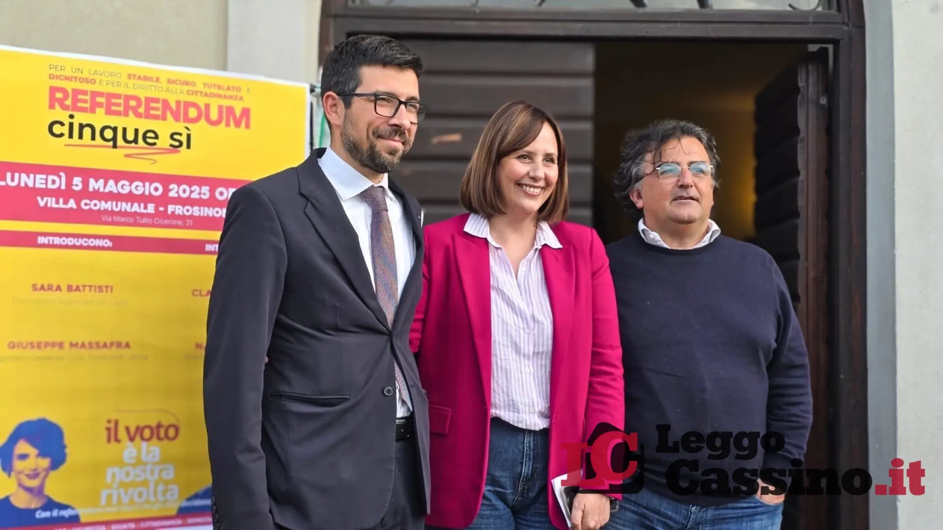 "Cinque Sì per il Lavoro": Battisti e la Cgil mobilitano Frosinone in vista del Referendum