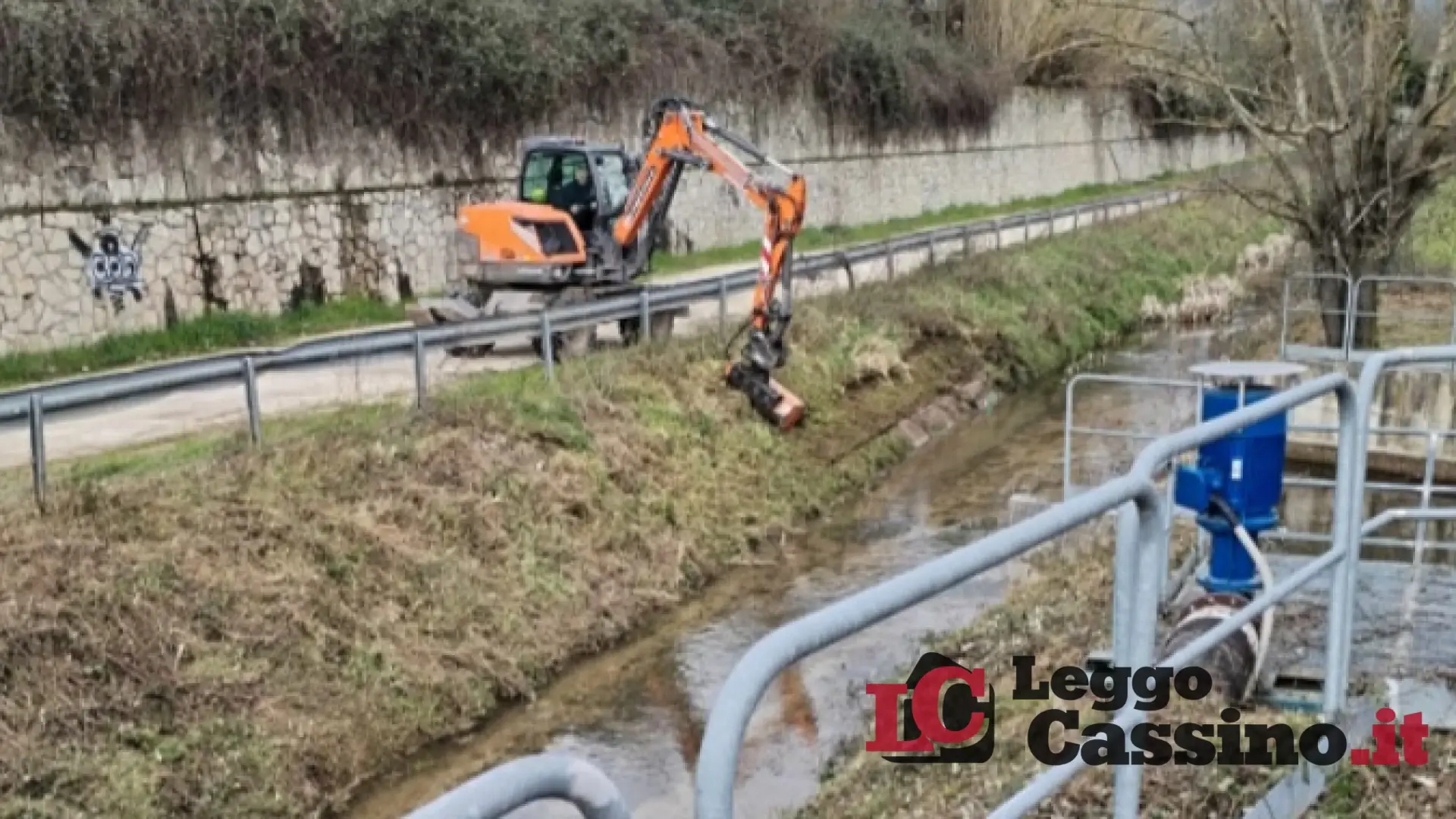 Cassino, il Consorzio di Bonifica Valle del Liri tutela l’area dell’ospedale Santa Scolastica
