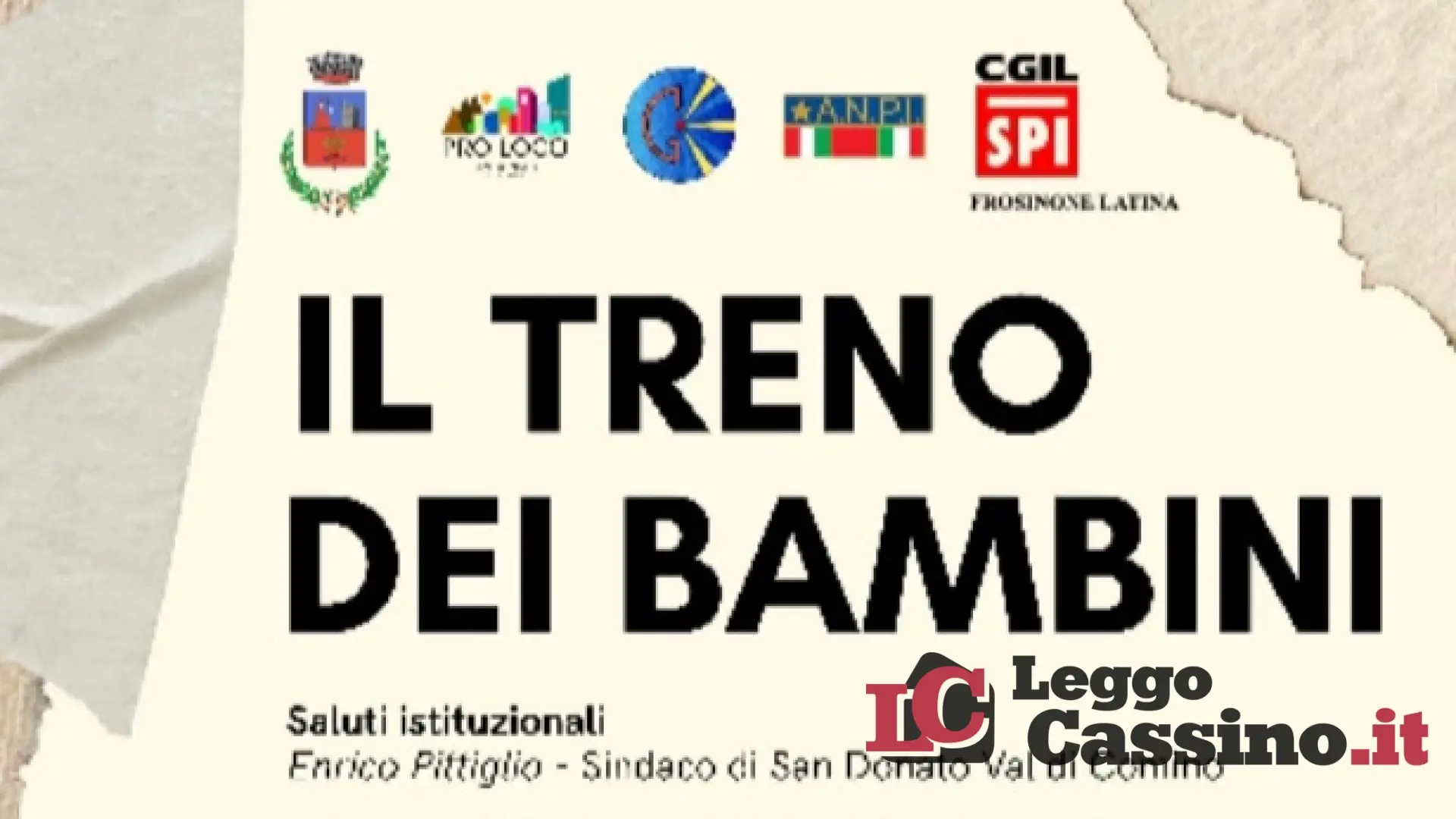“Il Treno dei Bambini” a San Donato Val di Comino