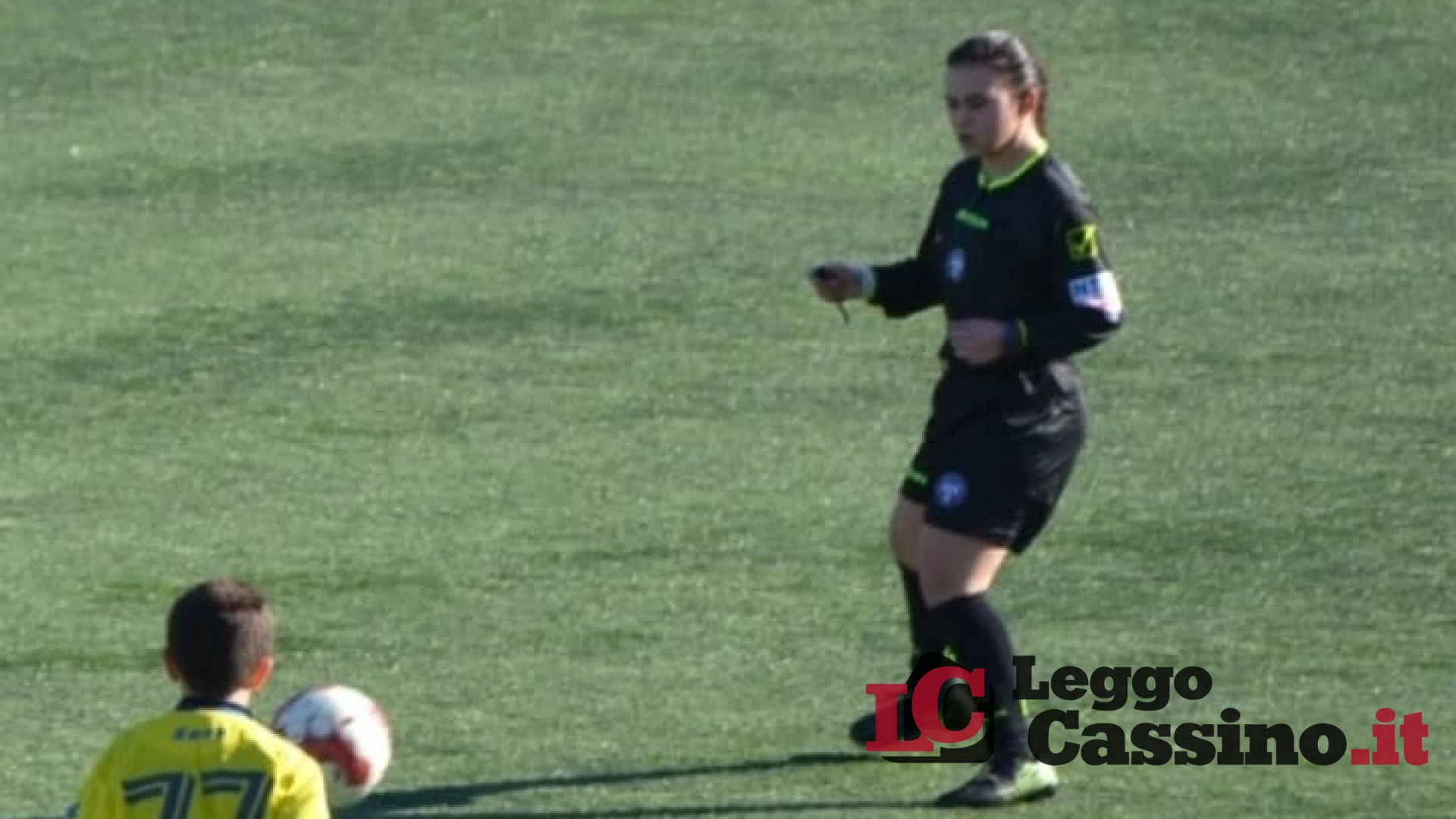 Maria Letizia Sasso di Cassino ha arbitrato la sua prima partita