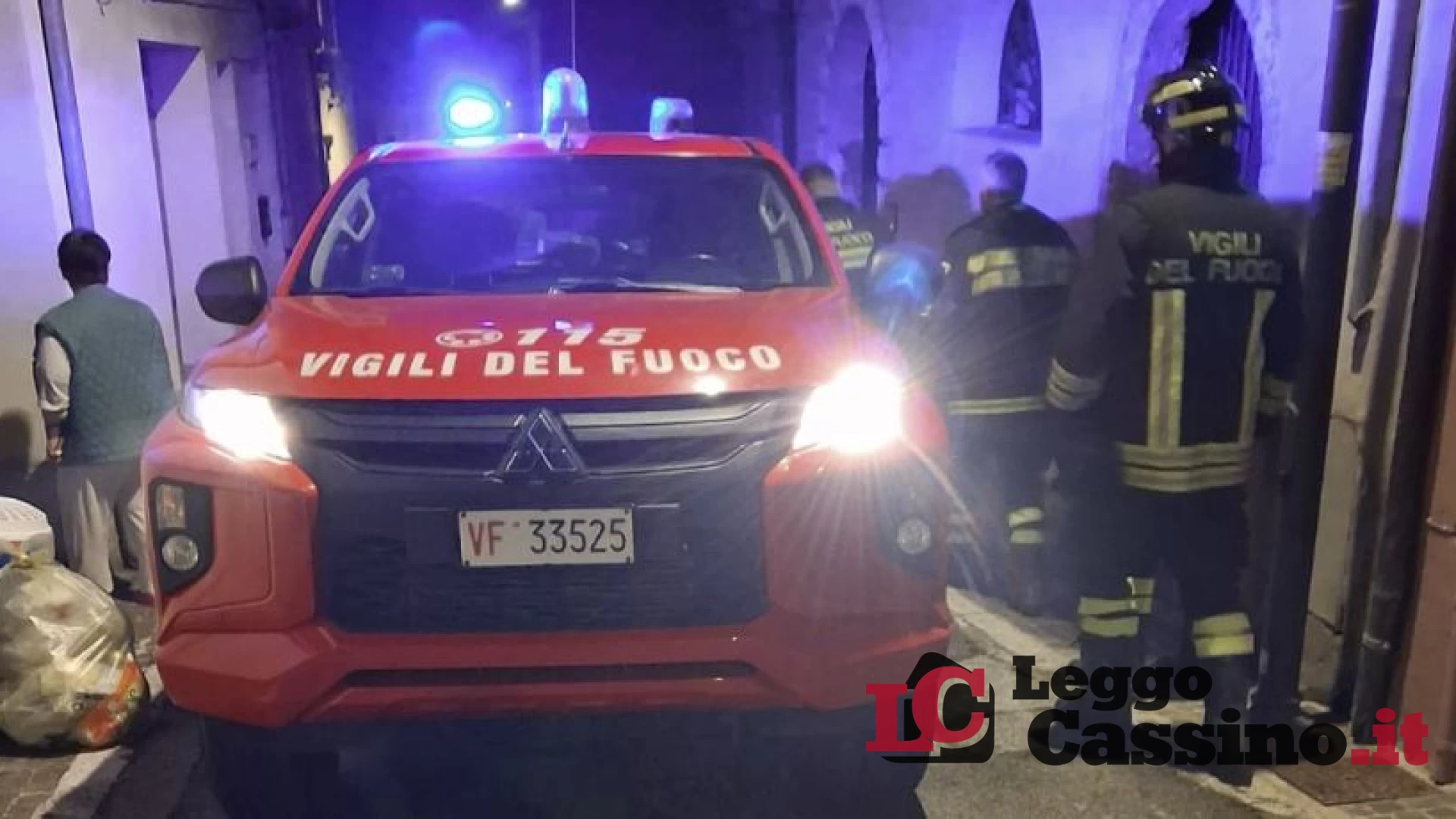 Sant’Apollinare, notano il fumo e svegliano i residenti:  famiglia salvata dalle fiamme
