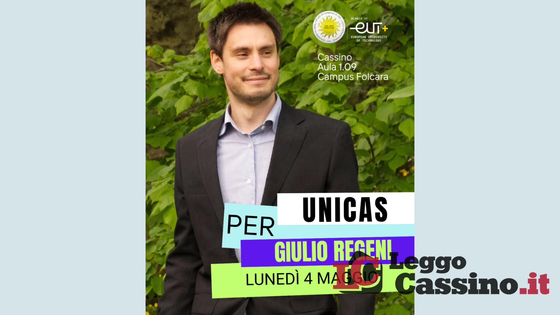Unicas per Giulio Regeni. Una giornata dedicata alla libertà...