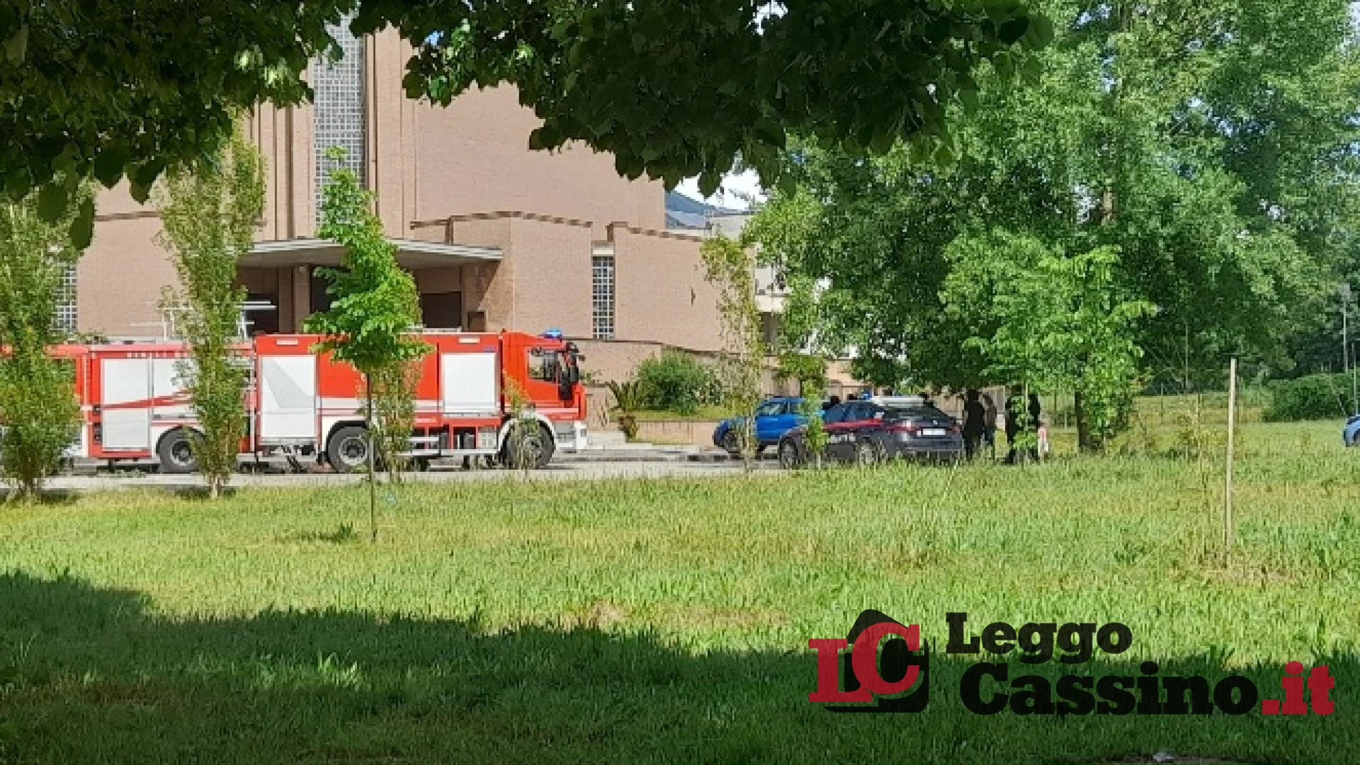 Fiamme nella chiesa di San Bartolomeo a Cassino