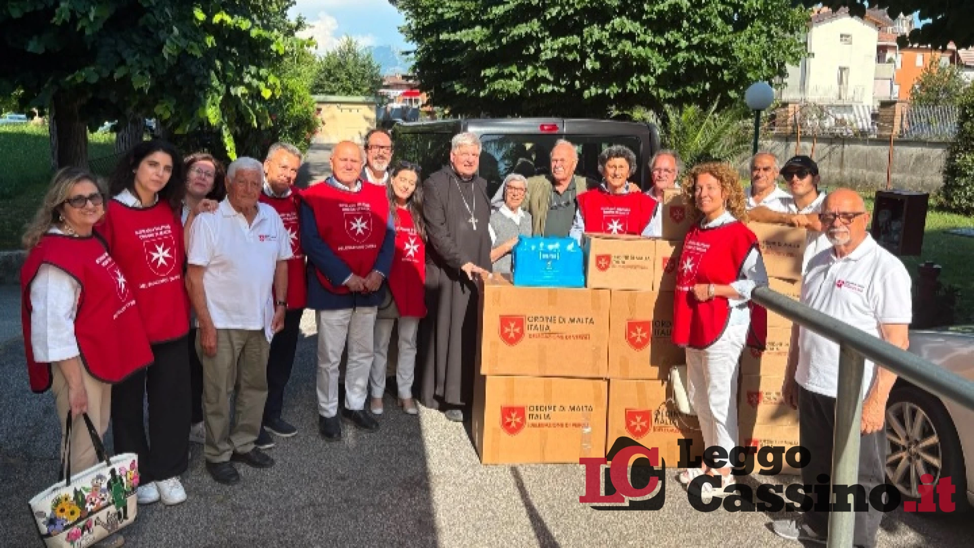 Il Delegato di Veroli dell’Ordine di Malta ha consegna beni alla Casa della Carità di Cassino