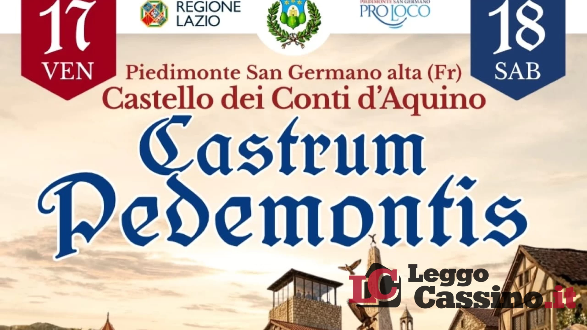 Castrum Pedemontis, al via l’edizione 2026:  due giorni tra cultura, rievocazione e spettacolo