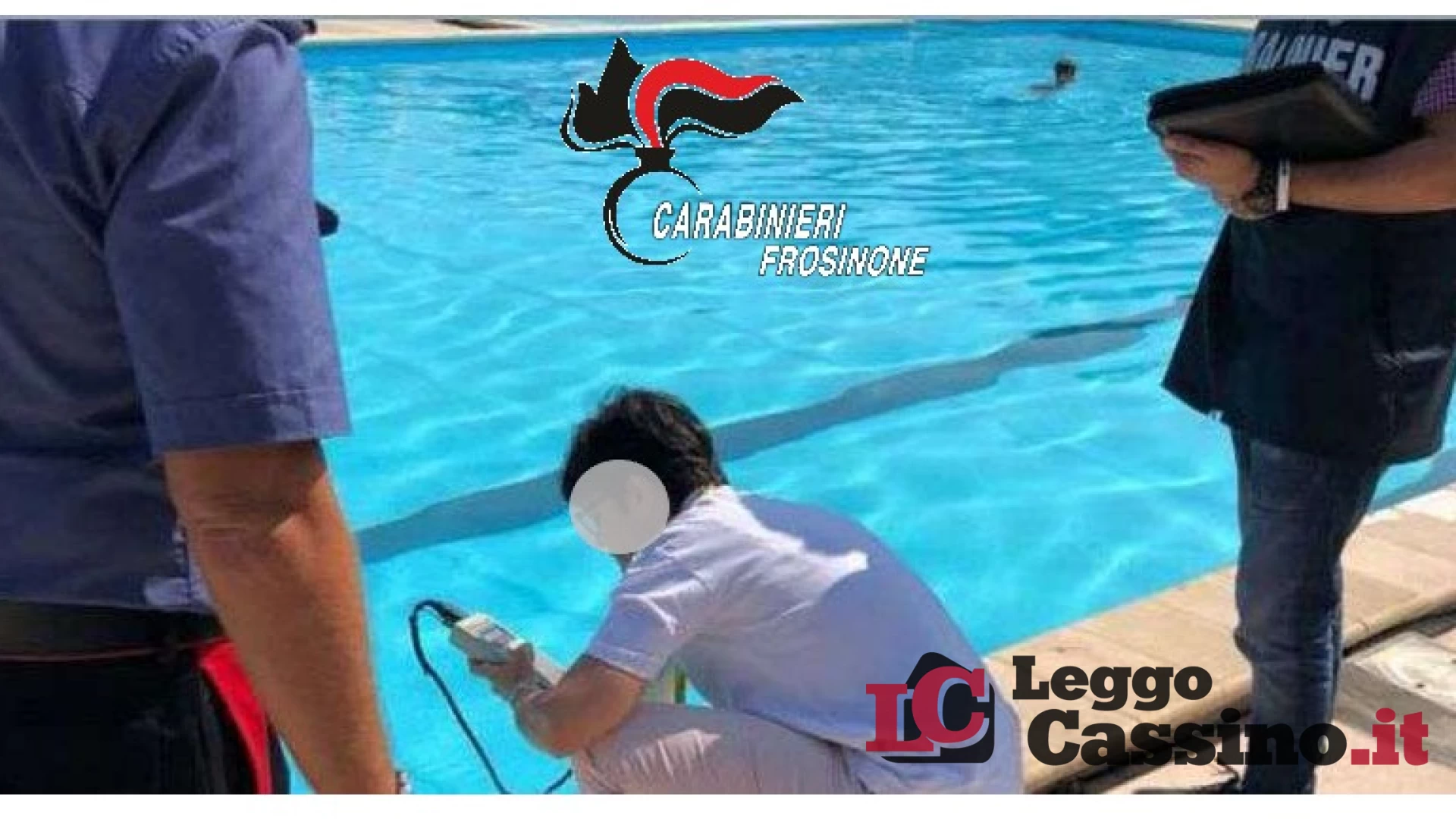Roccasecca, controlli dei Carabinieri in una piscina: attività sospesa e multa da 4mila euro