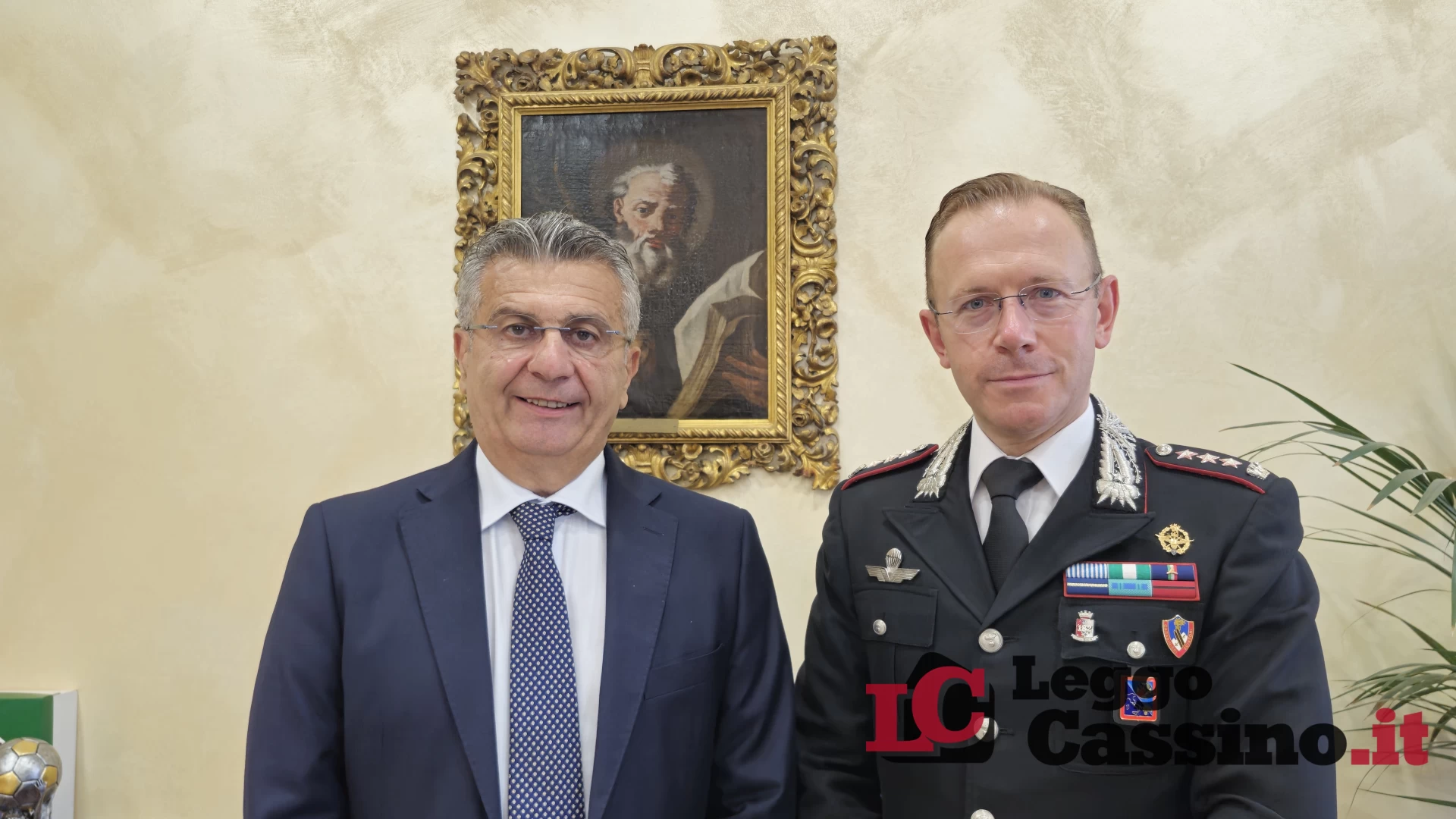 Salera accoglie in municipio Gianluca Zara, il nuovo Comanda...