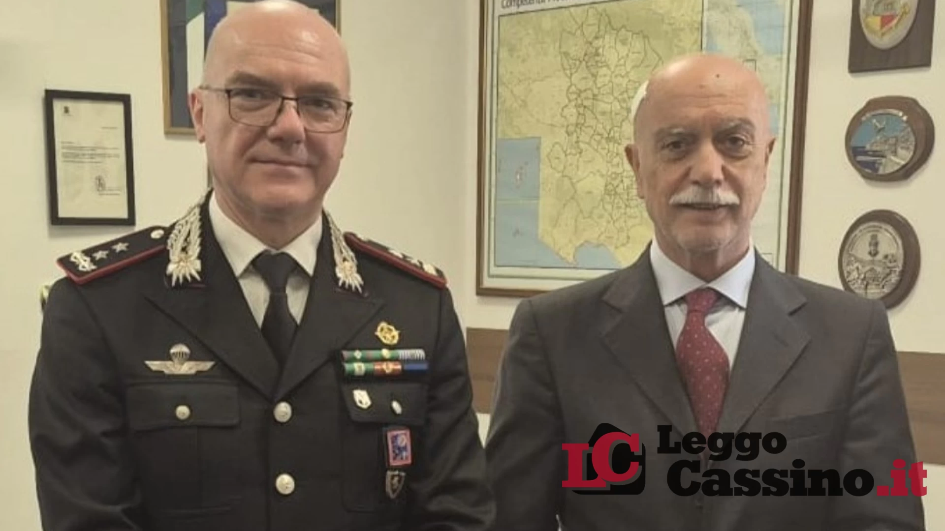Visita del Comandante della Legione Carabinieri "Lazio" alla...